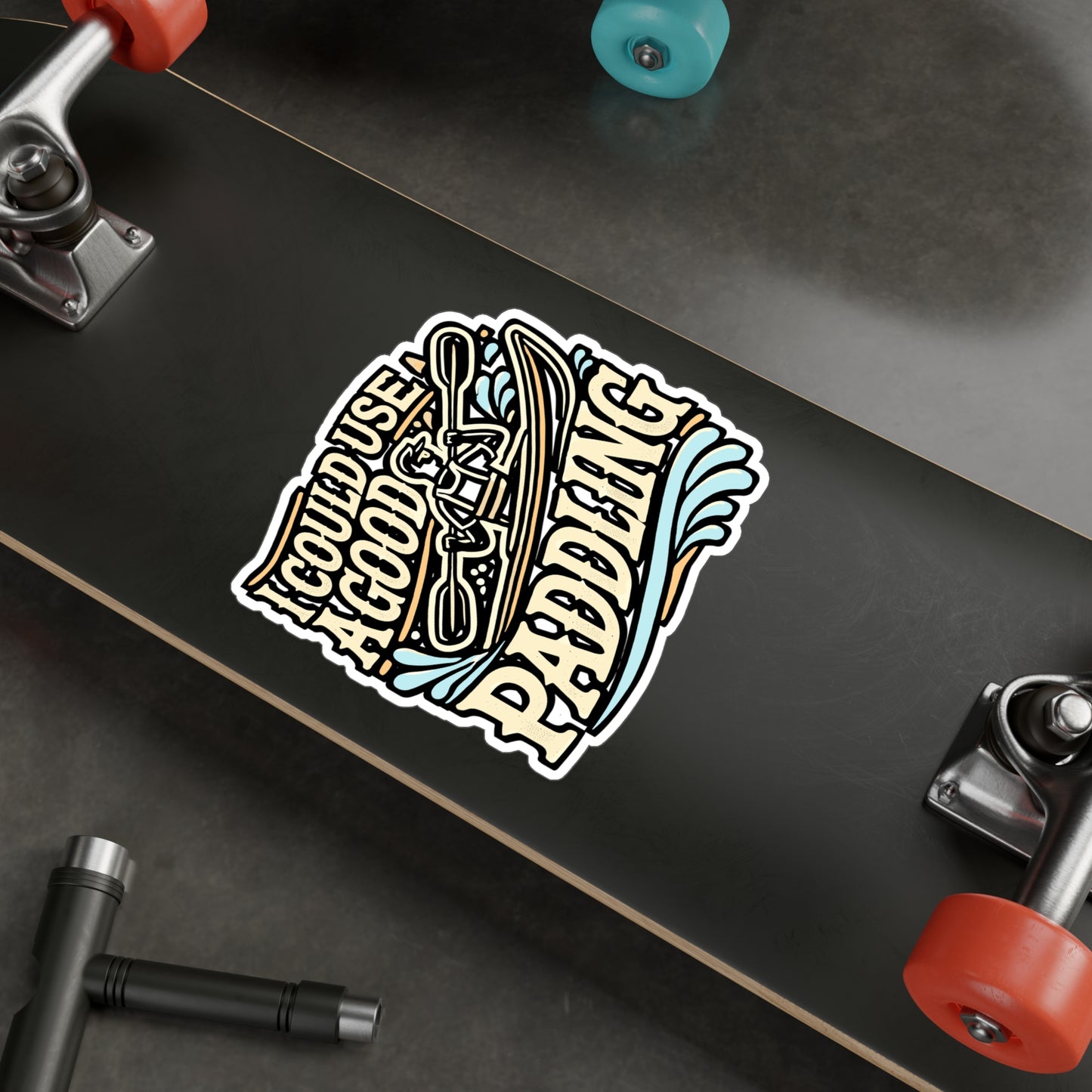 I Could Use A Good Paddling – Kayak Vinyl Decal for Laptop or Water Bottle | Fun Kayaking Gift for Paddlers