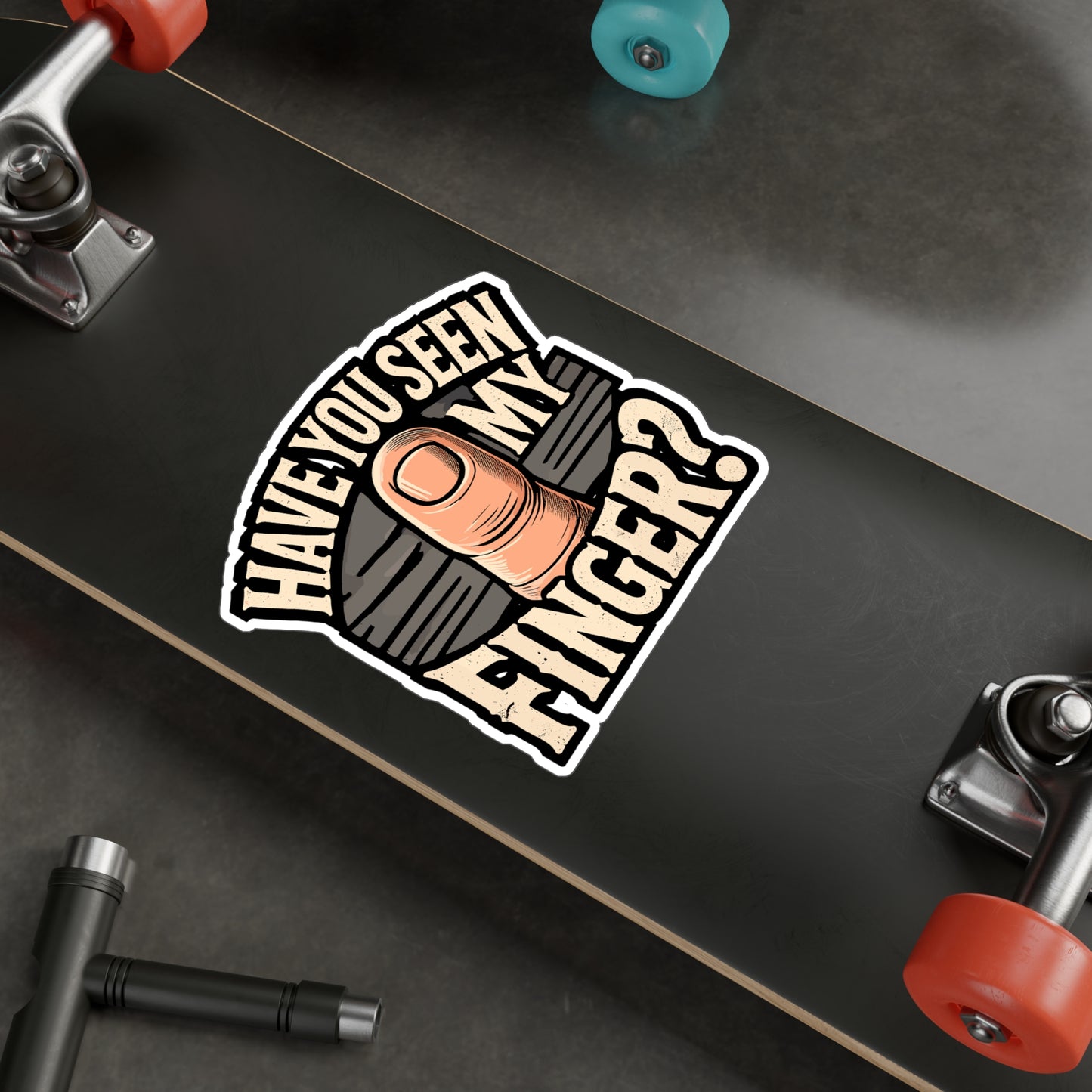 Have You Seen My Finger - Finger Sticker for Car Window Laptop Sticker. Water Bottle Sticker, Vinyl Thumb Decal, Pun Sticker - Finger Gift