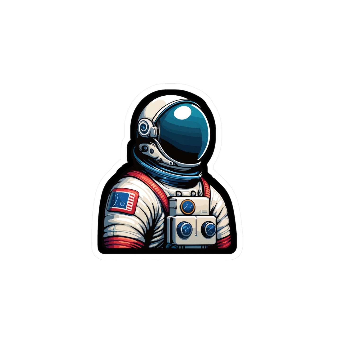 Astronaut - Space Sticker for Car Window Laptop Sticker. Water Bottle Sticker, Vinyl Astronaut Decal, Cosmos Sticker - Space Gift