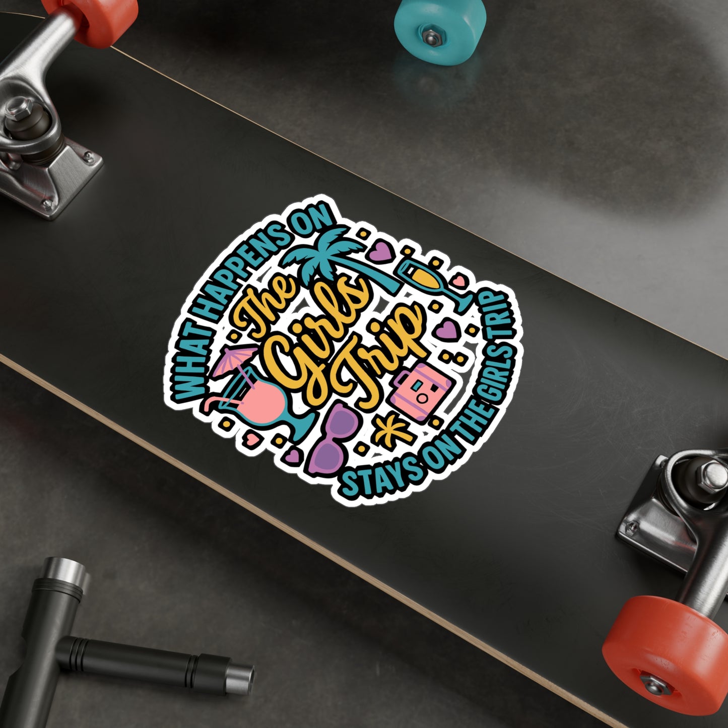 Girls Trip Sticker - Travel, Laptop, Water Bottle - Gift for Friends, Bachelorette Party