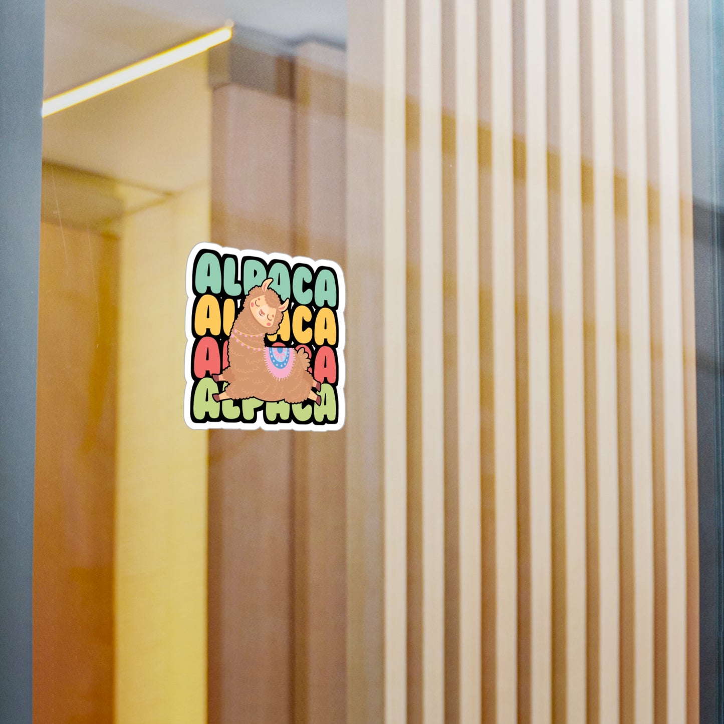 Alpaca - Alpaca Sticker for Car Window Laptop Sticker. Water Bottle Sticker, Vinyl Alpacas Decal, Lama Sticker - Alpaca Gift