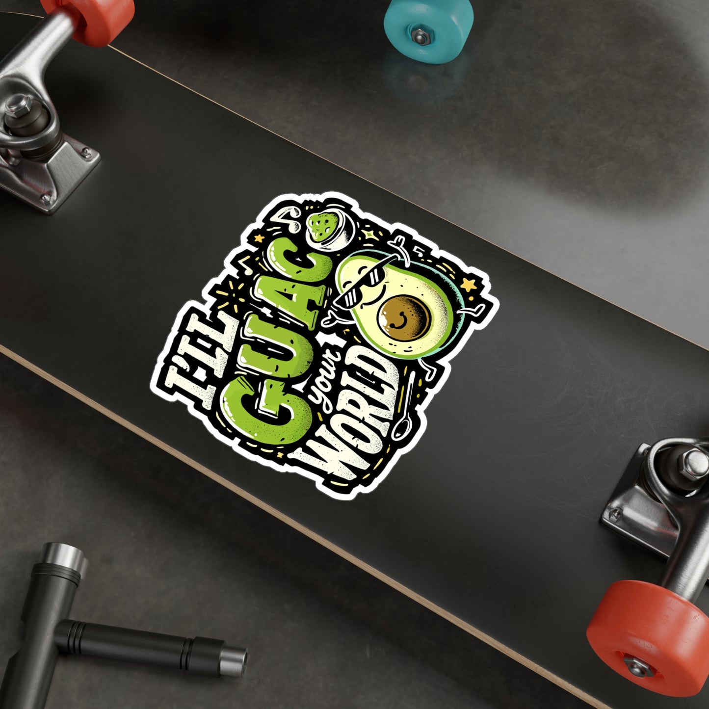 I'll Guac Your World - Avocado Sticker for Laptop Sticker. Water Bottle Sticker, Vinyl Guacamole Decal - Avocado Gift
