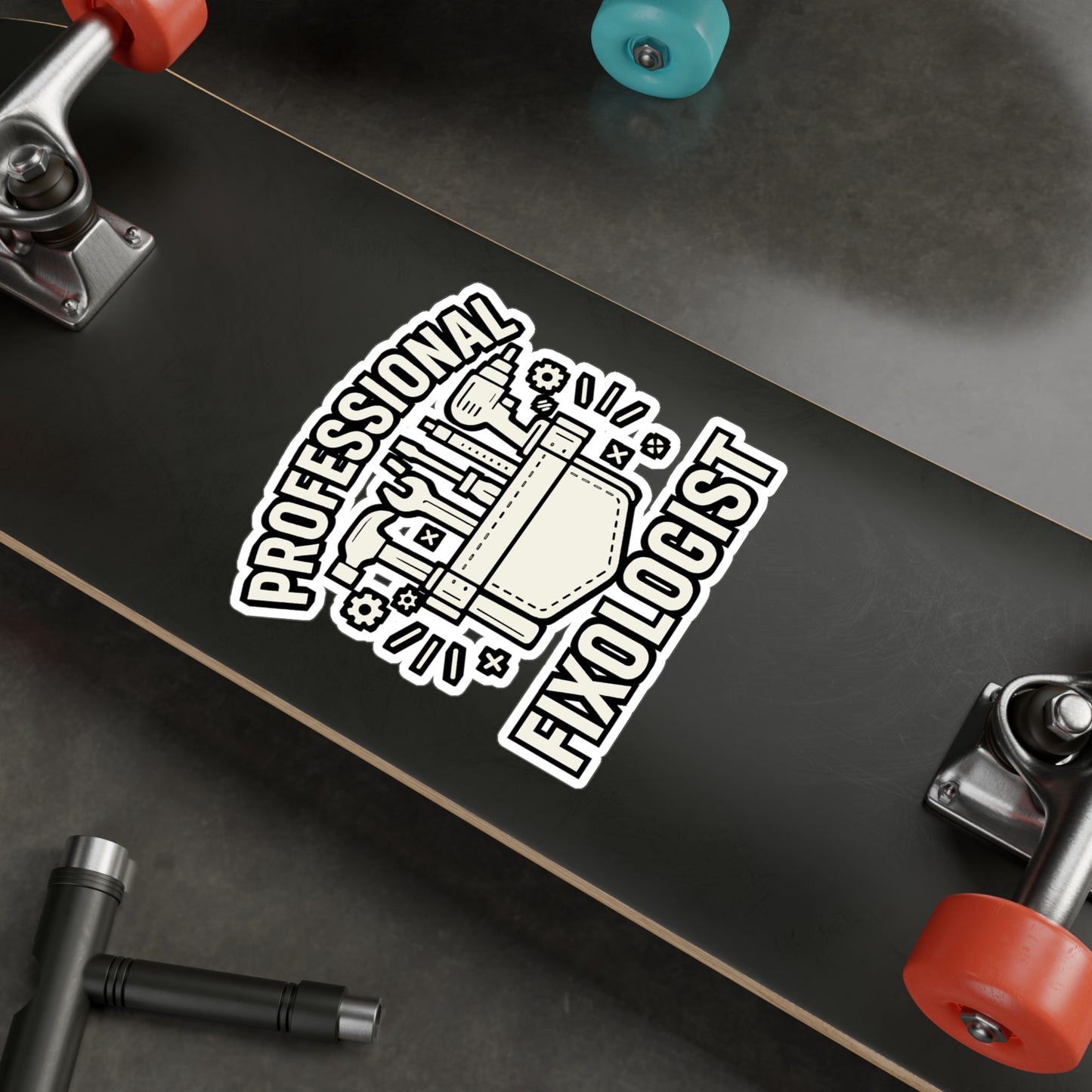 Professional Fixologist - Handyman Sticker for Toolbox, Laptop - Funny Gift for Contractors, DIY Enthusiasts