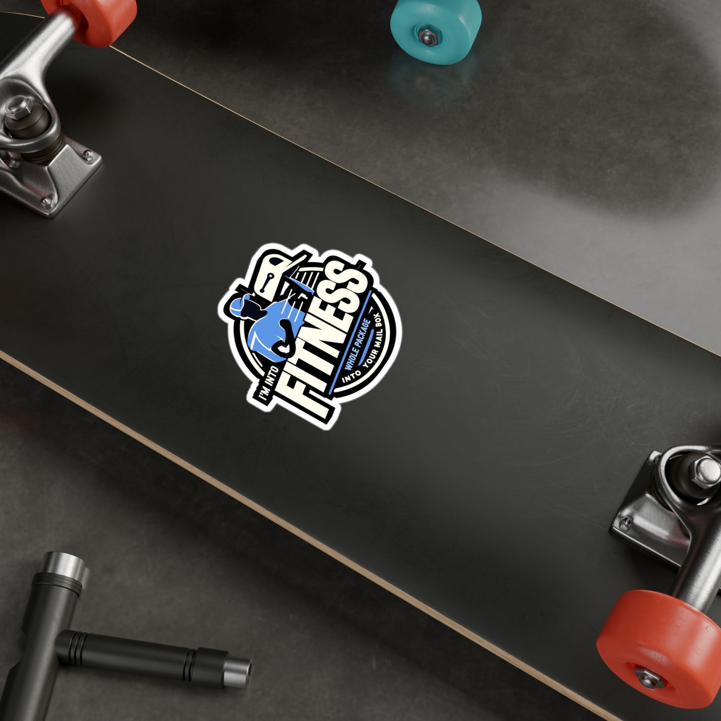 I'm Into Fitness Whole Package In Your Mailbox - Postal worker Sticker for Laptop Sticker. Water Bottle Sticker, Vinyl Funny postal worker Decal - Postal worker Gift