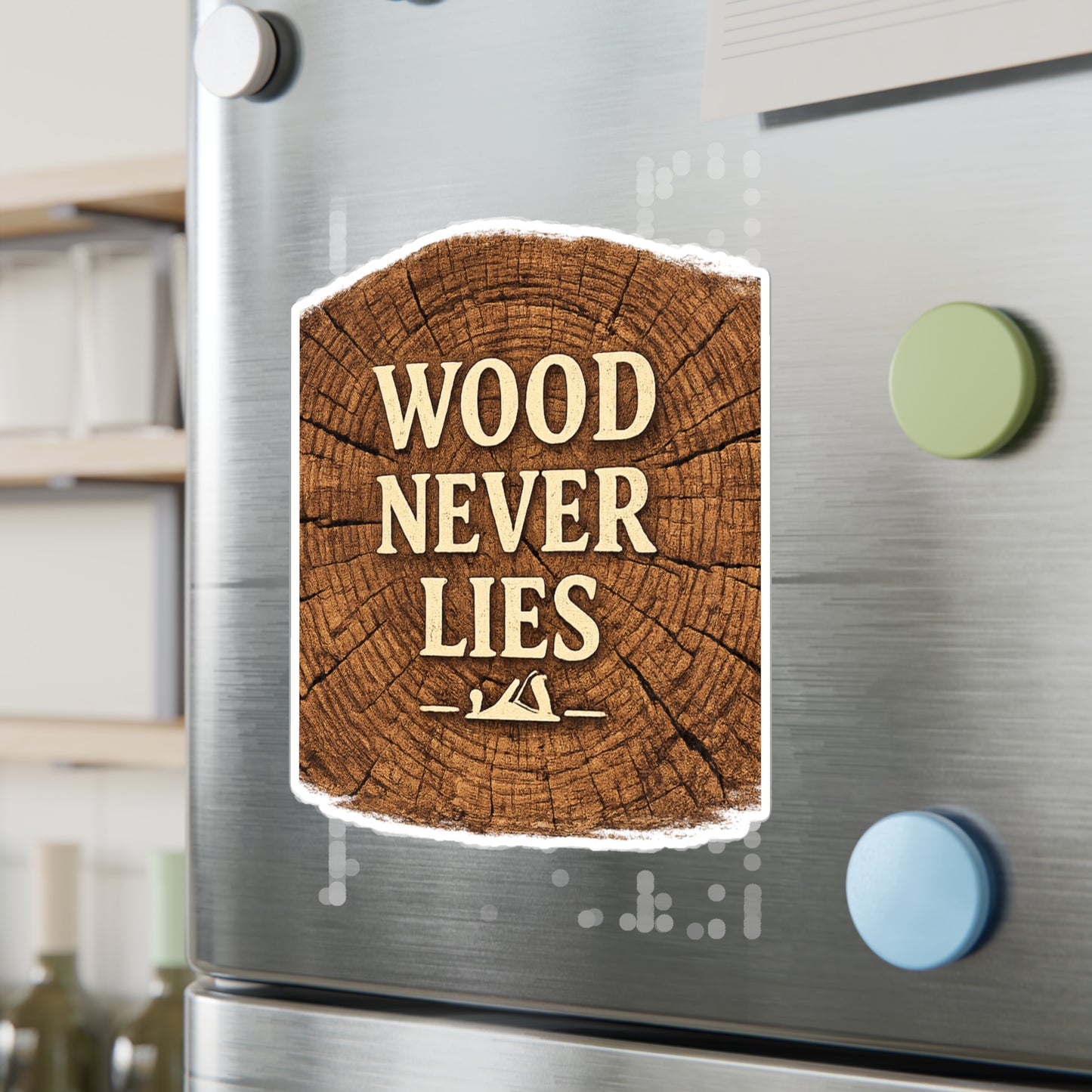Carpenter Sticker Wood Never Lies Woodworker Woodworking Decals Waterproof Vinyl for Laptop Water Bottle
