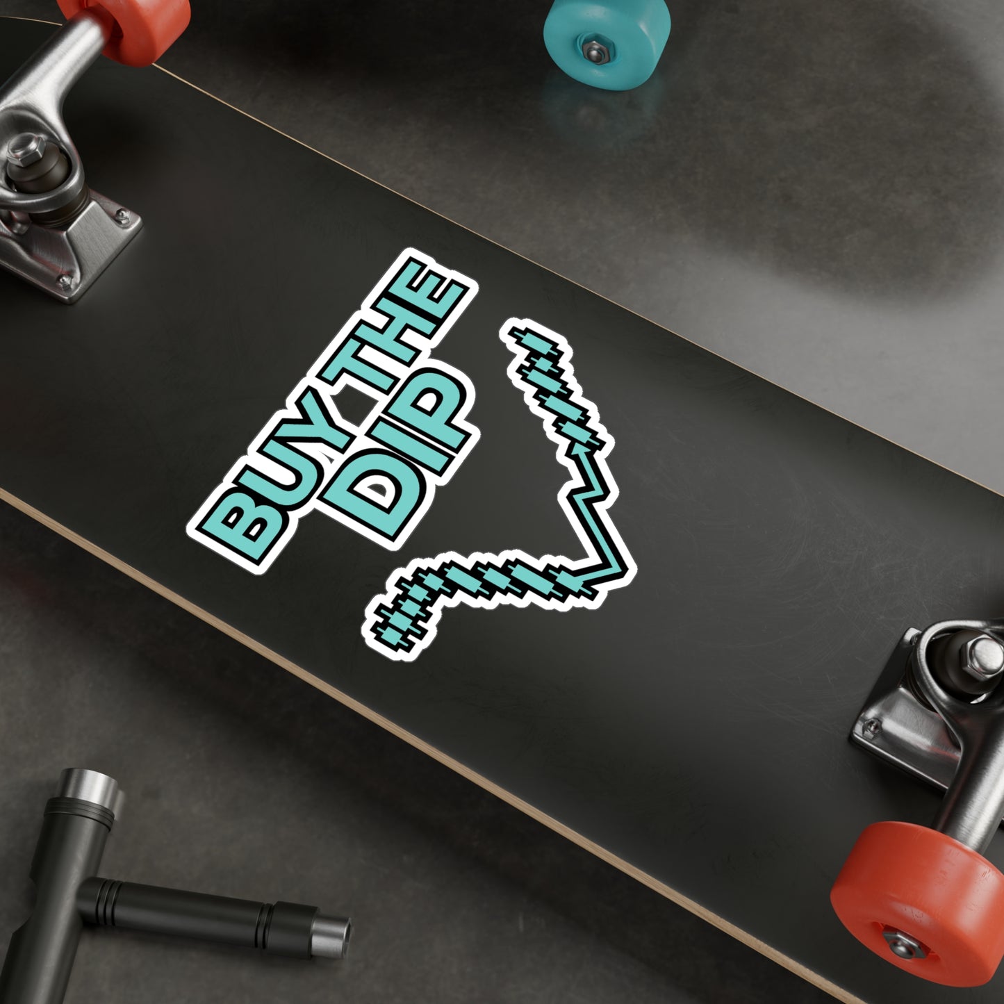 Forex Sticker "Buy the Dip" Decals – Trendy Buy-Sell Graph Design for Laptop or Water Bottle, Waterproof Vinyl Forex Trading Accessories