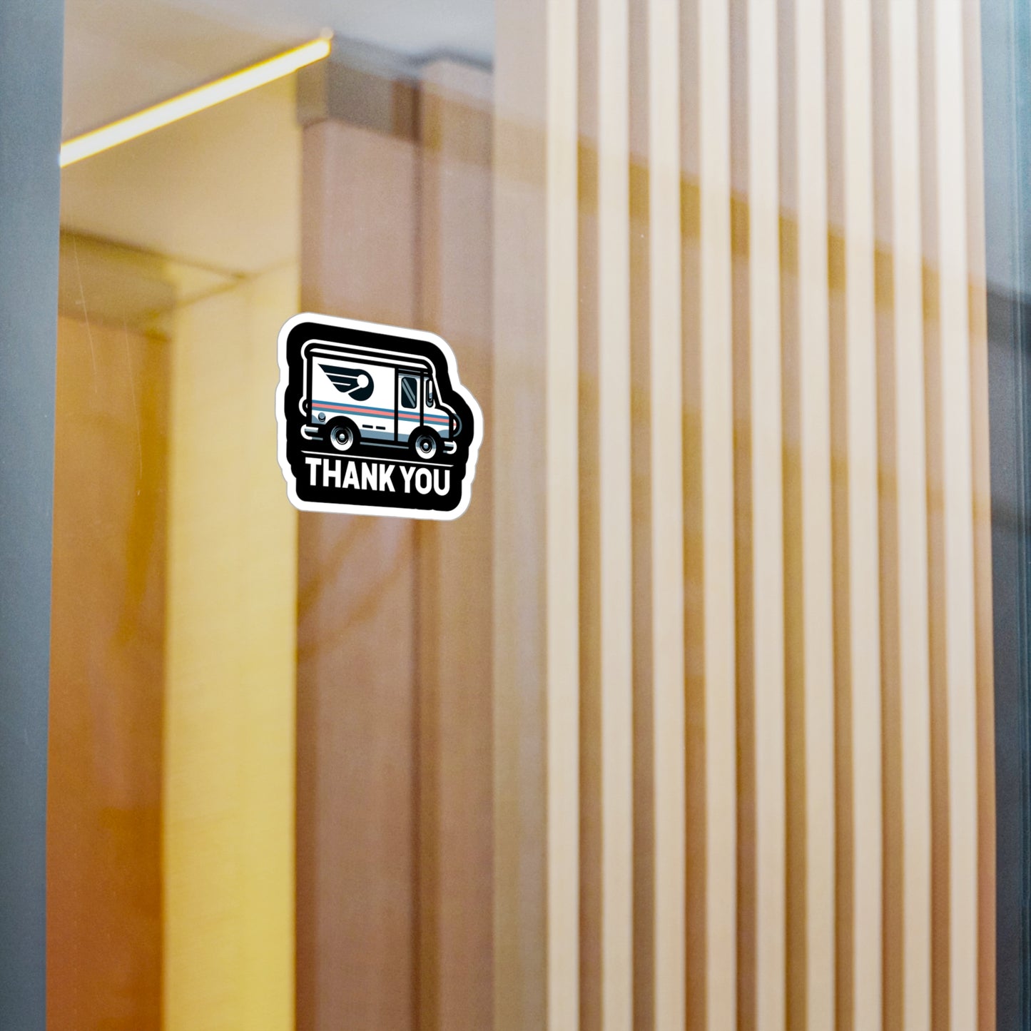 Thank You - Postal worker Sticker for Laptop Sticker. Water Bottle Sticker, Vinyl Funny postal worker Decal - Postal worker Gift