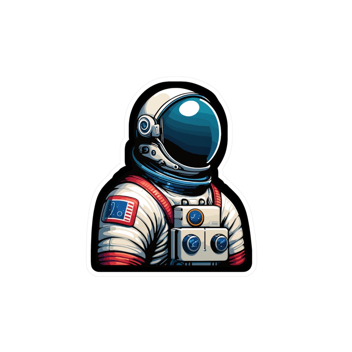 Astronaut - Space Sticker for Car Window Laptop Sticker. Water Bottle Sticker, Vinyl Astronaut Decal, Cosmos Sticker - Space Gift