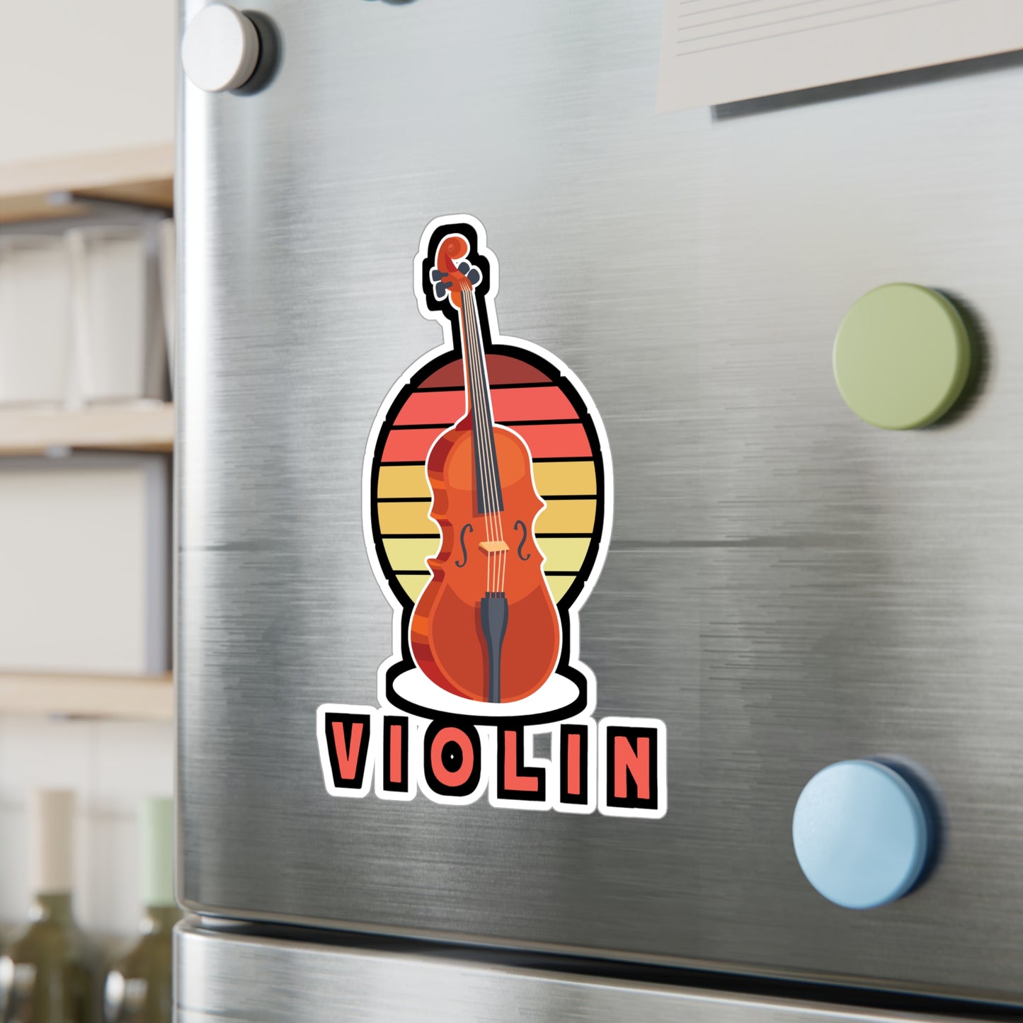 Violin - Teacher Sticker for Car Window Laptop Sticker. Water Bottle Sticker, Vinyl Musical Decal, Violin Sticker - Teacher Gift