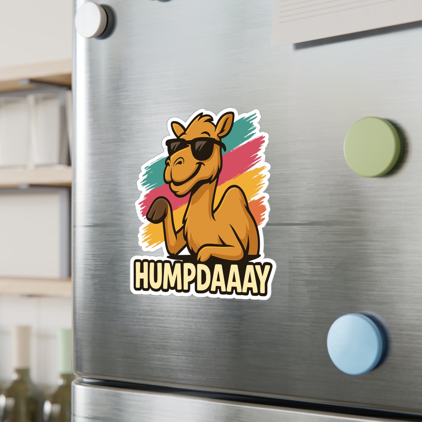 Humpdaaay - Camel Sticker for Laptop or Water Bottle - Funny Gift for Coworkers and Hump Day Fans