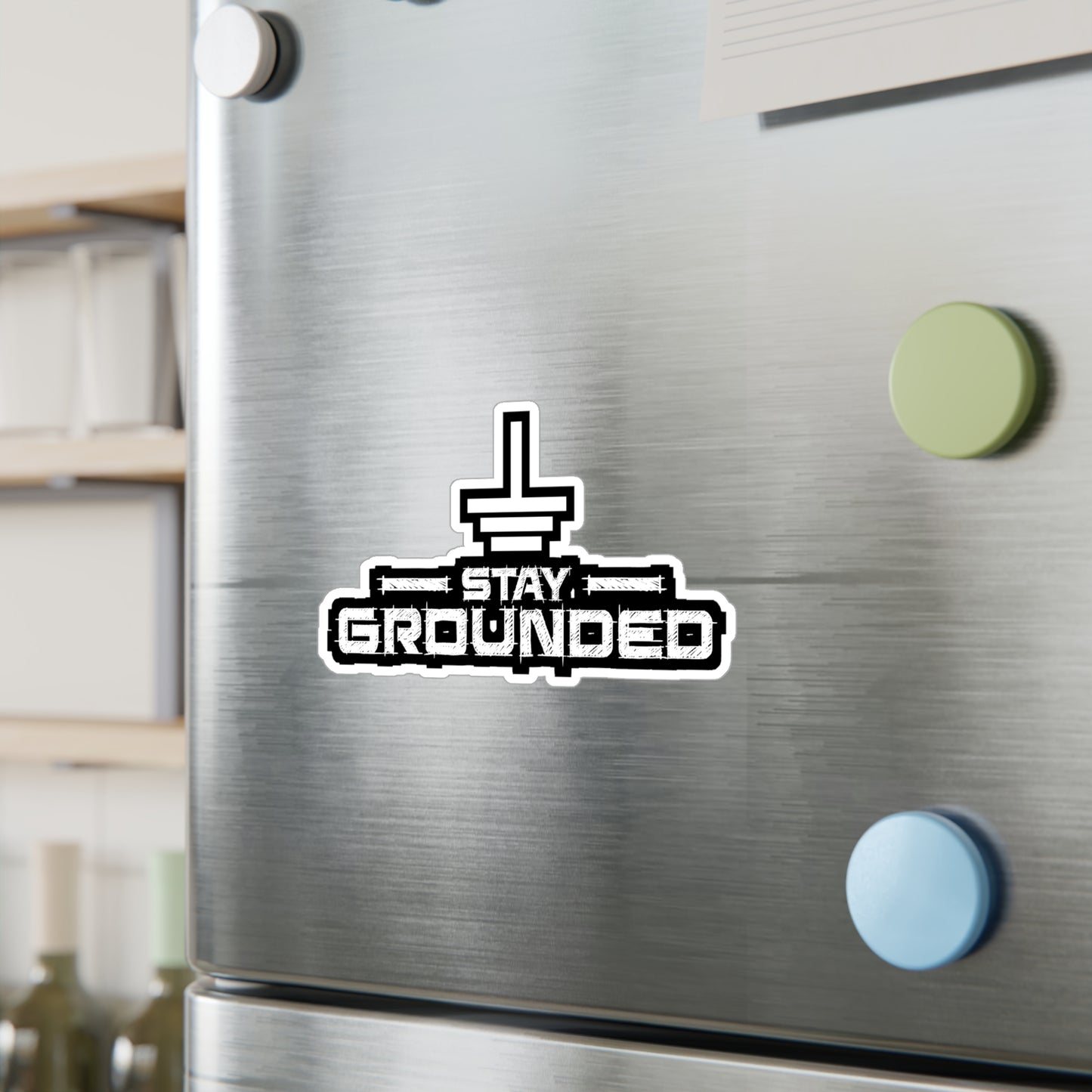 Stay Grounded - Electrician Sticker for Laptop Sticker. Water Bottle Sticker, Vinyl Wiring Decal - Electrician Gift