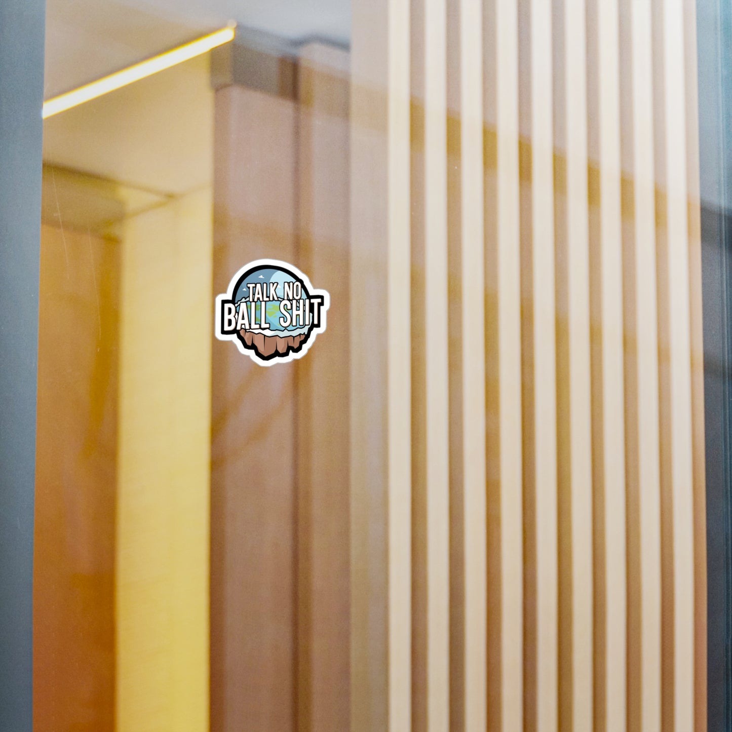 Talk no Ball shit - Flat earth Sticker for Wall, Laptop, Window, Truck, Car Flat earth Gift Vinyl Flat earther Decal Sticker