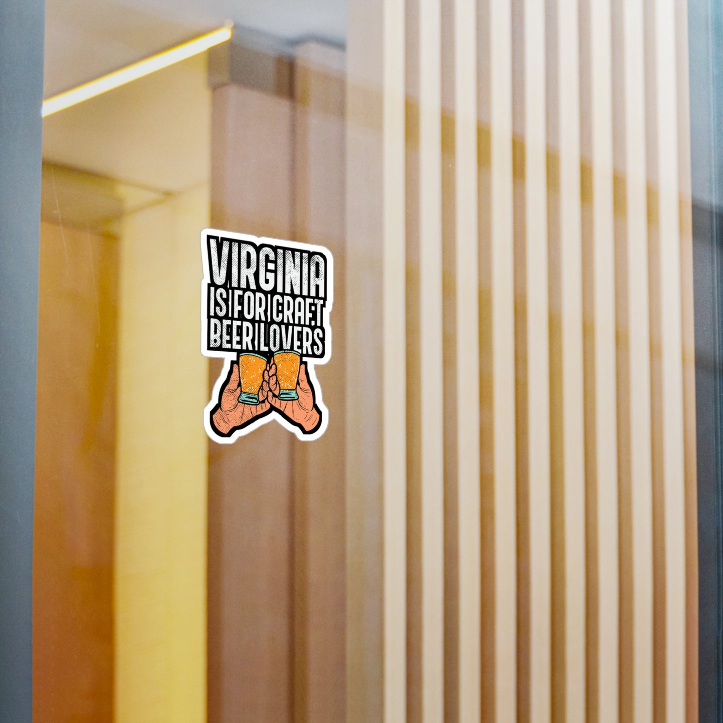Virginia Is For Craft Beer Lovers - Craft-beer Sticker for Laptop Sticker. Water Bottle Sticker, Vinyl Virginia Decal - Craft-beer Gift