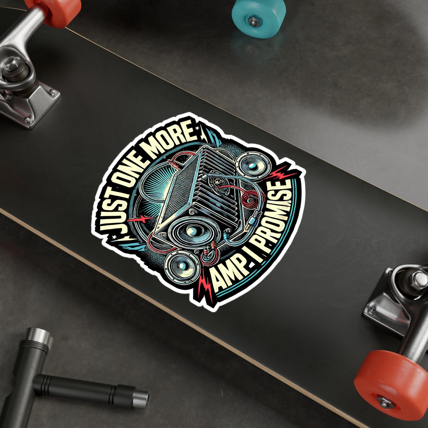 Just One More Amp I Promise - Audio Sticker for Laptop Sticker. Water Bottle Sticker, Vinyl Sound Decal - Audio Gift