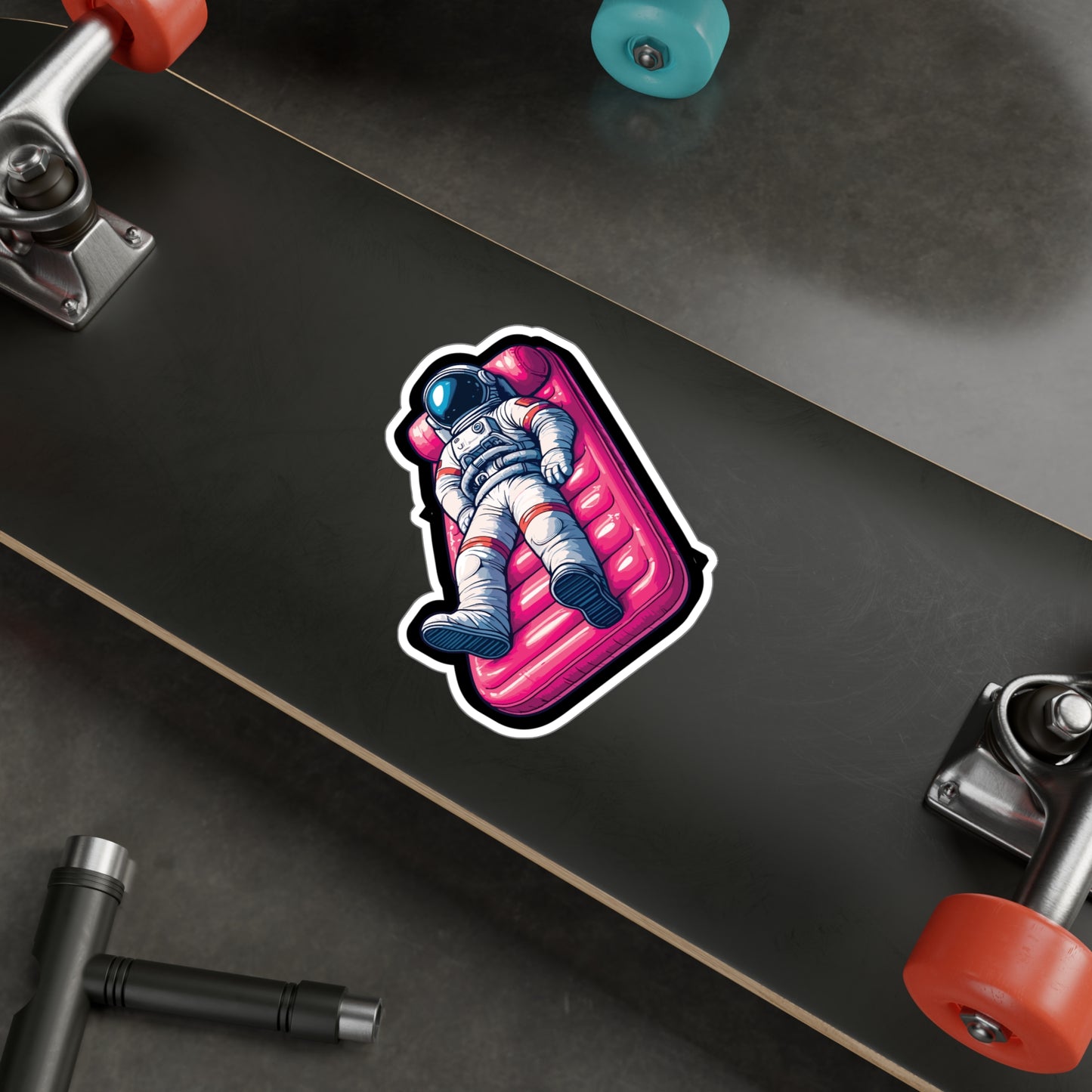 Vacation Astronaut - Astronaut Sticker for Laptop Sticker. Water Bottle Sticker, Vinyl Vacation Decal - Astronaut Gift