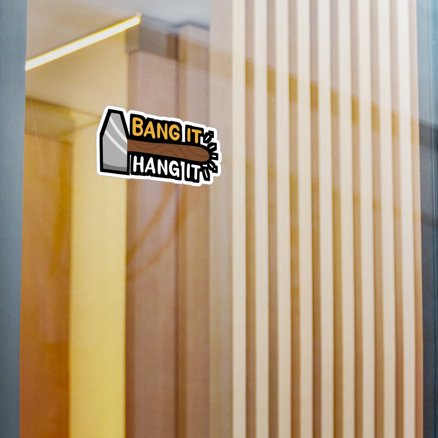 Bang It And Hang It - Sheet-metal-worker Sticker for Laptop Sticker. Water Bottle Sticker, Vinyl Blacksmith Decal - Sheet-metal-worker Gift