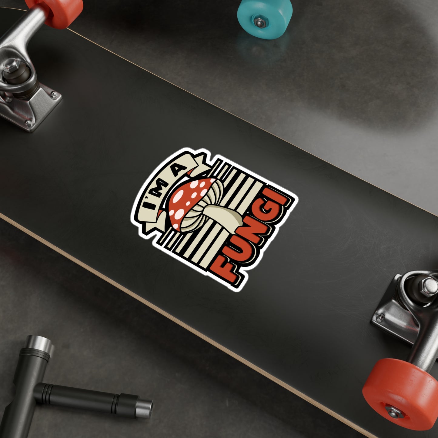 I'm A Fungi - Mushroom-hunting Sticker for Laptop Sticker. Water Bottle Sticker, Vinyl Morel Decal - Mushroom-hunting Gift