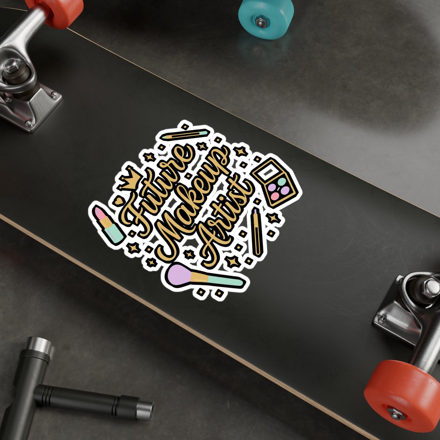 Future Makeup Artist – Vinyl Sticker for Laptop or Water Bottle | Beauty Lover Gift, Lashes Decal, Makeup Accessories