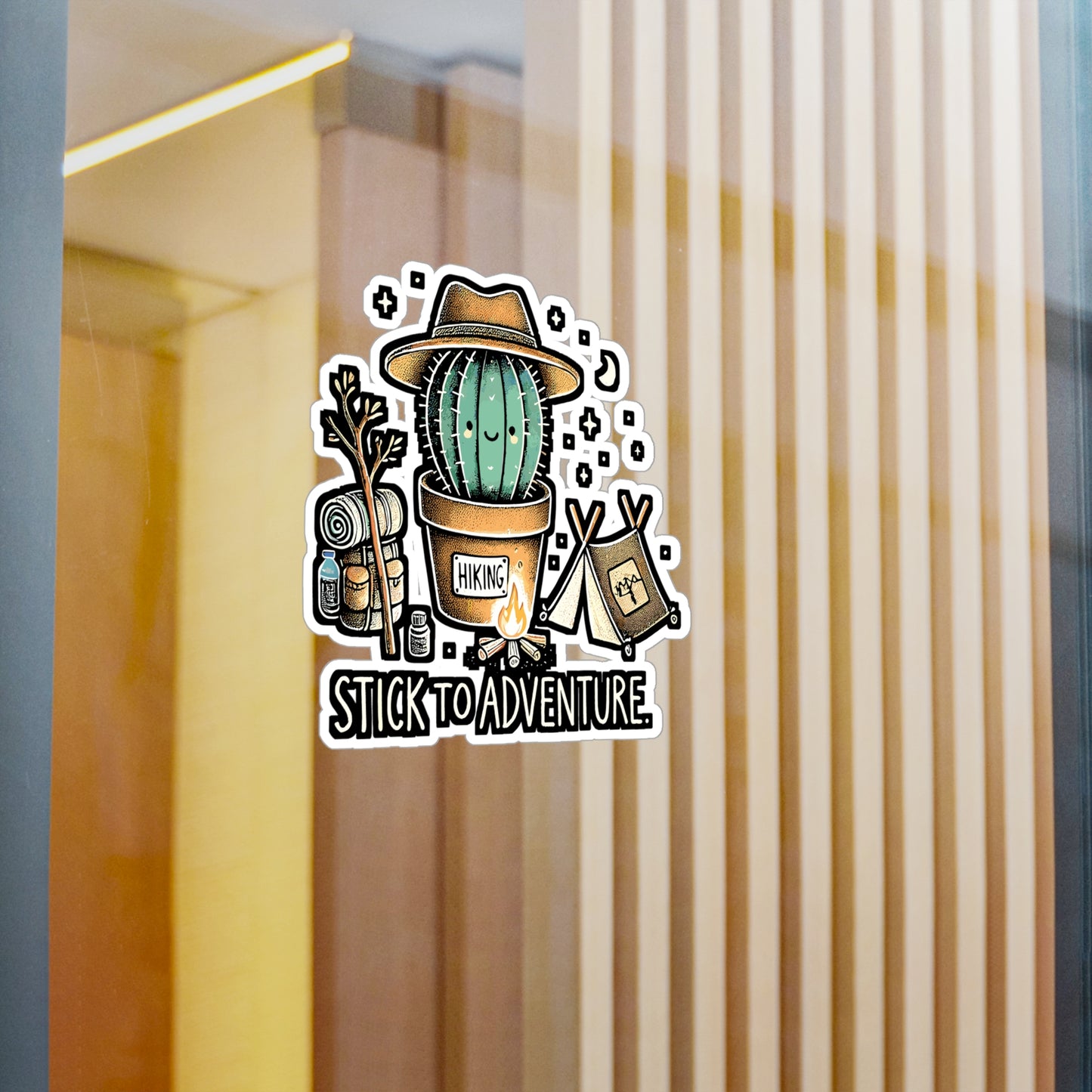 Stick to Adventure – Adventure Sticker for Laptop, Water Bottle & Hiking Lover Gifts