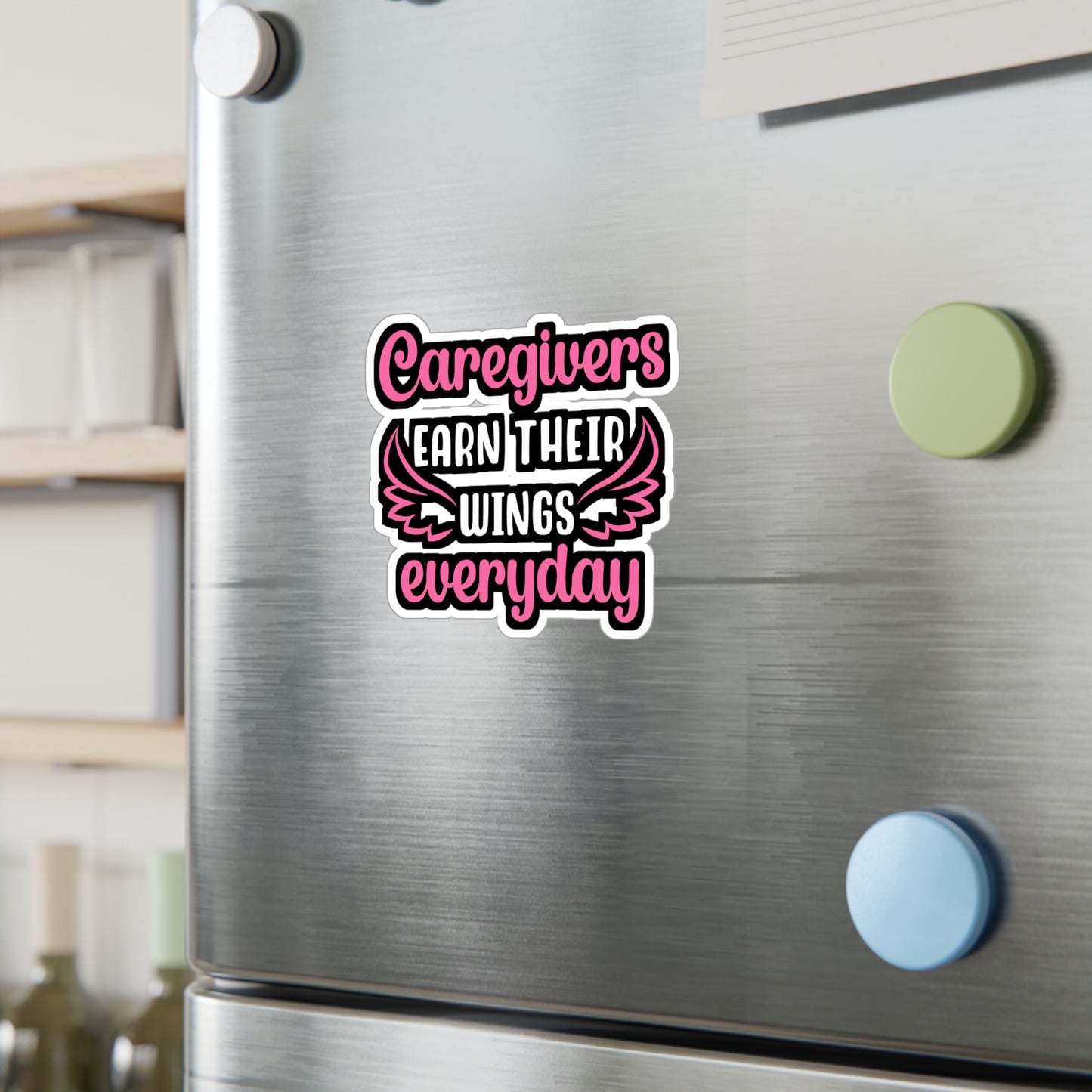 Caregivers Earn Their Wings Everyday | Nurse Sticker | Caregiver Decals | Nursing-student Car Sticker | Nurse Gift | Caregiver Gift
