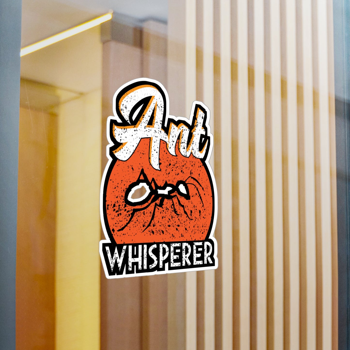 Ant Whisperer – Vinyl Ant Decal for Car Window, Laptop & Water Bottle | Unique Ant Gift Sticker