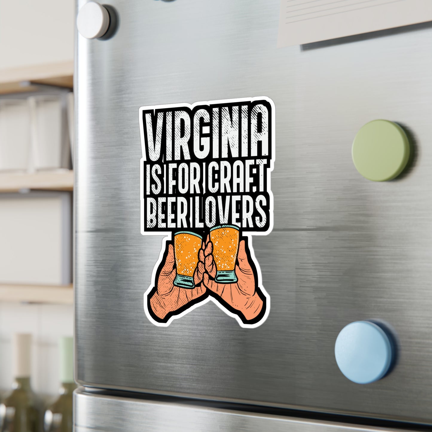 Virginia Is For Craft Beer Lovers - Craft-beer Sticker for Laptop Sticker. Water Bottle Sticker, Vinyl Virginia Decal - Craft-beer Gift