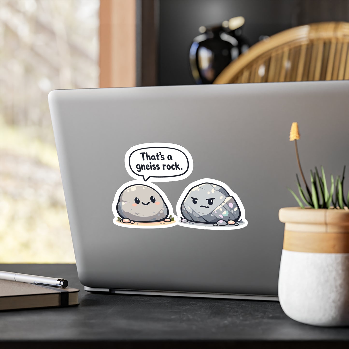 Geologie Sticker That's a gneiss rock Funny Geology sticker decals Waterproof Vinyl for Laptop or Water Bottle, rocks minerals tectonics gift