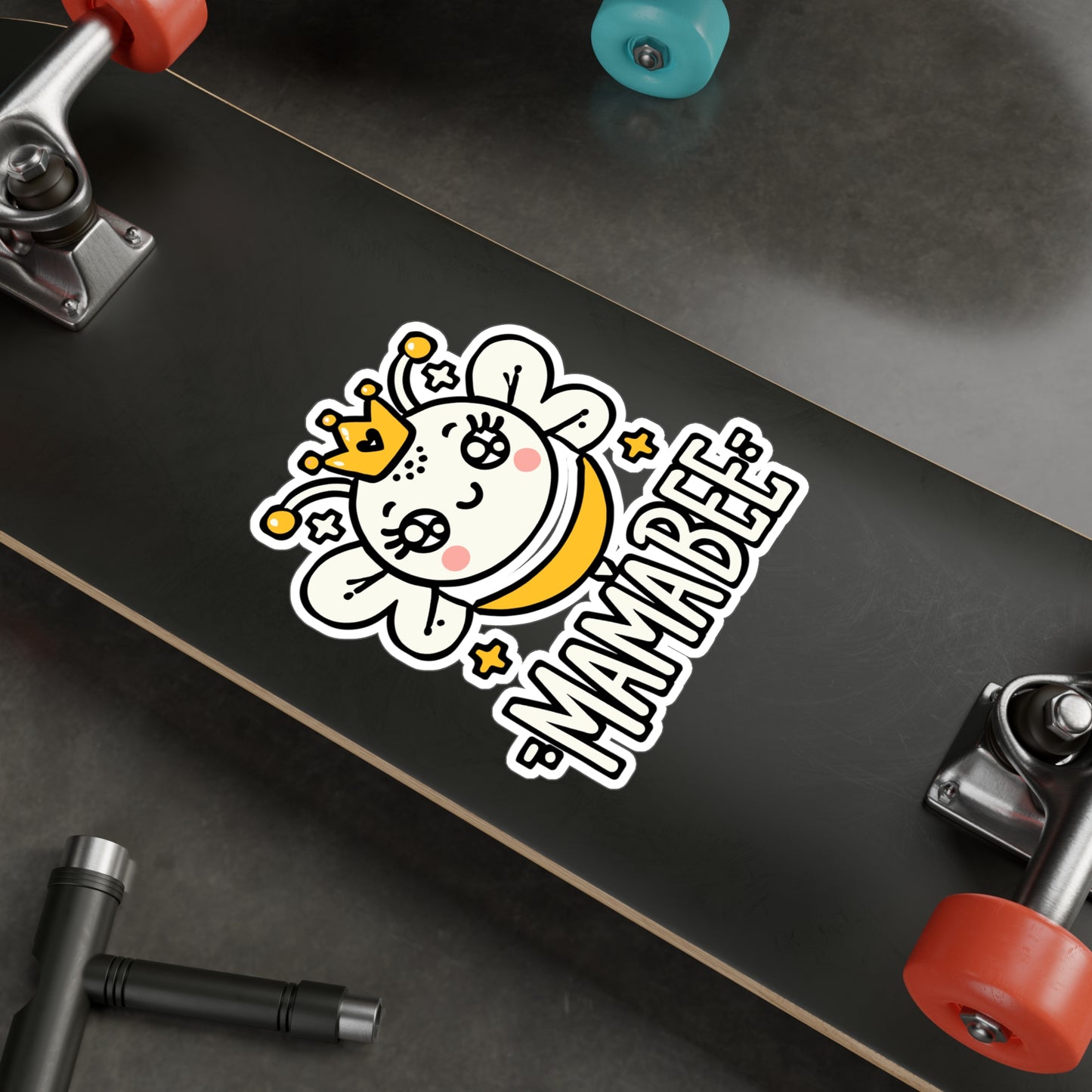 Mama Bee – Beekeeping Sticker for Car, Laptop & Water Bottle | Vinyl Decal for Farmers & Homebrewers | Funny eekeeping Gift