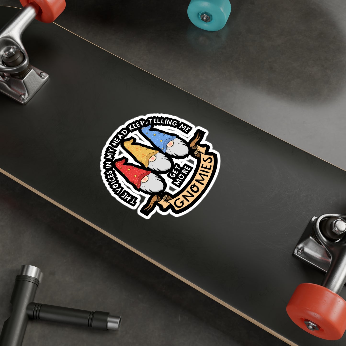 The Voices I Hear Keep Telling Me To Get More Gnomies | Gnomes Sticker | Statue Decals | Gnomes Gift