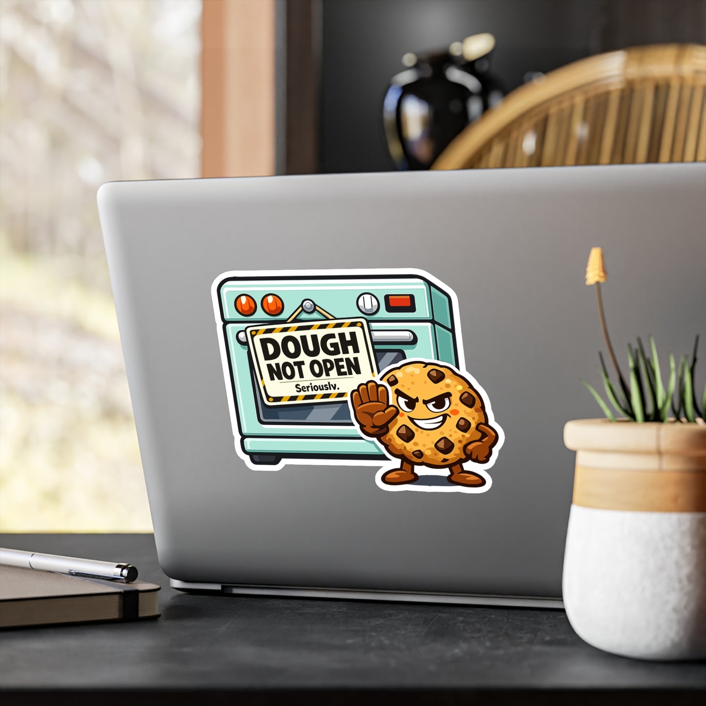 Baking Sticker Dough Not Open Funny Sourdough Baker Decals Waterproof Vinyl for Laptop Water Bottle Food Humor Soggy Bread