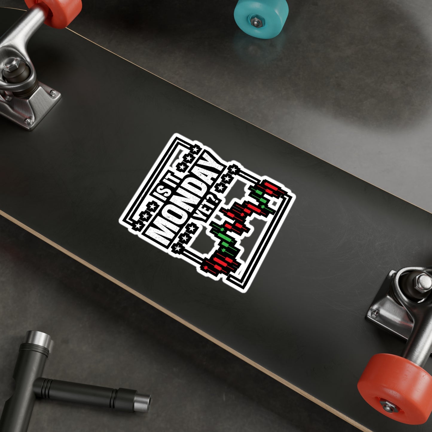 Is IT Monday Yet - Capitalist Sticker for Laptop Sticker. Water Bottle Sticker, Vinyl Capitalism Decal - Capitalist Gift