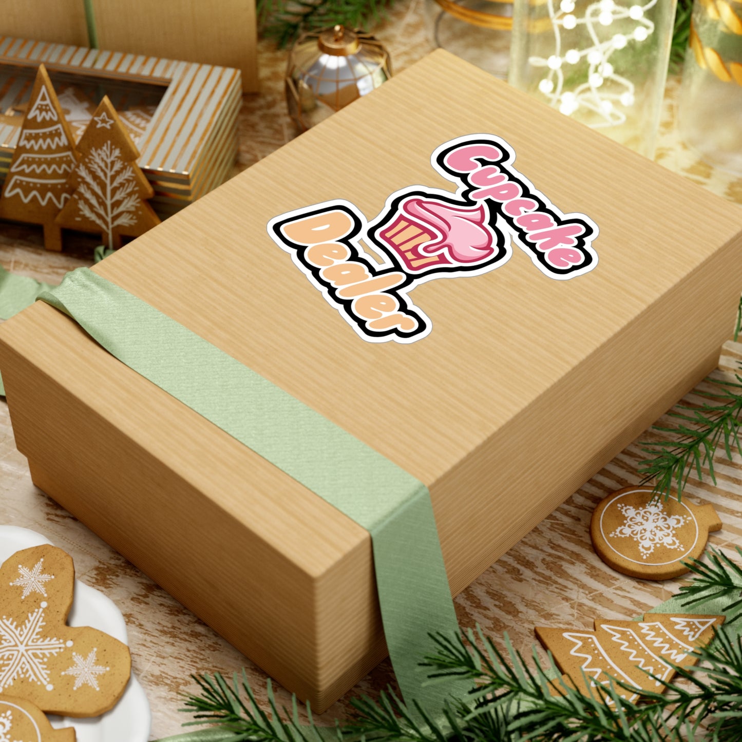 Cupcake Dealer - Cupcake Sticker for Wall, Laptop, Window, Truck, Car Cupcake Gift Vinyl Cake Decal Sticker