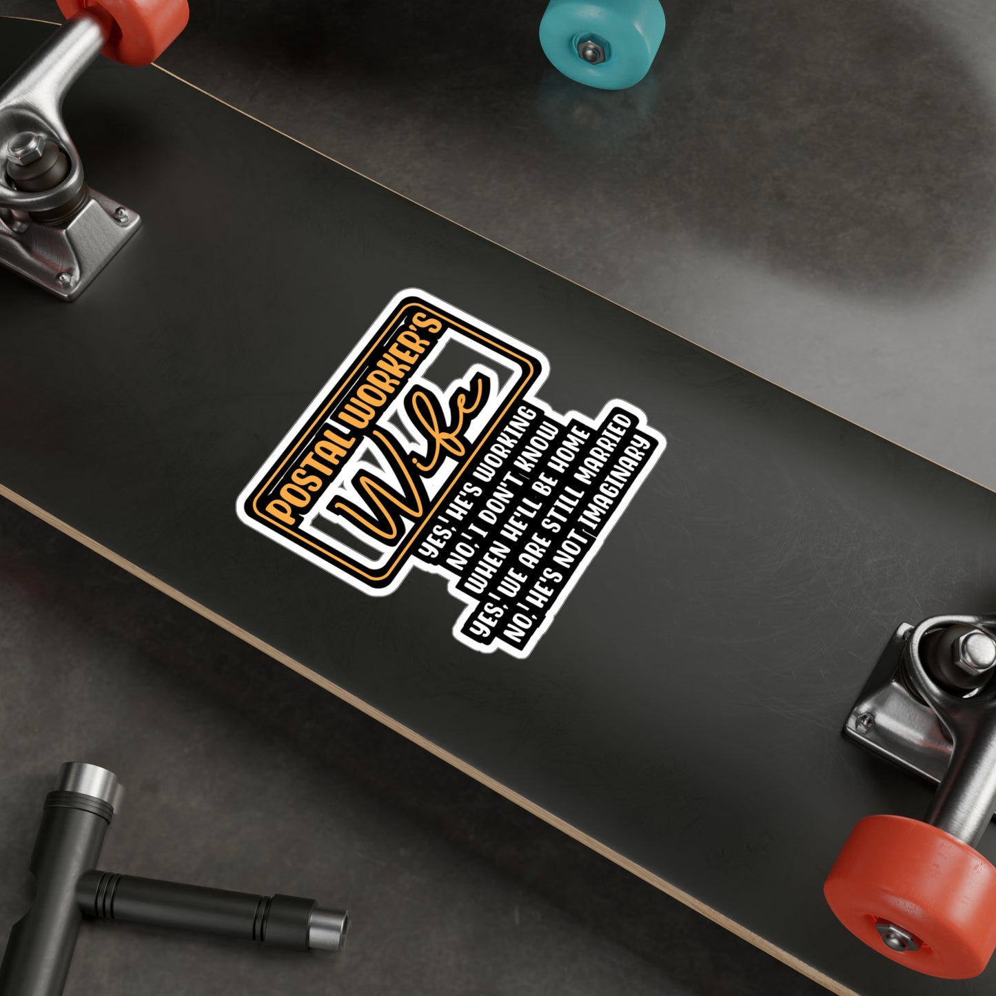 Postal Worker's Wife | Postal worker Sticker | Funny postal worker Decals | Postal worker Gift