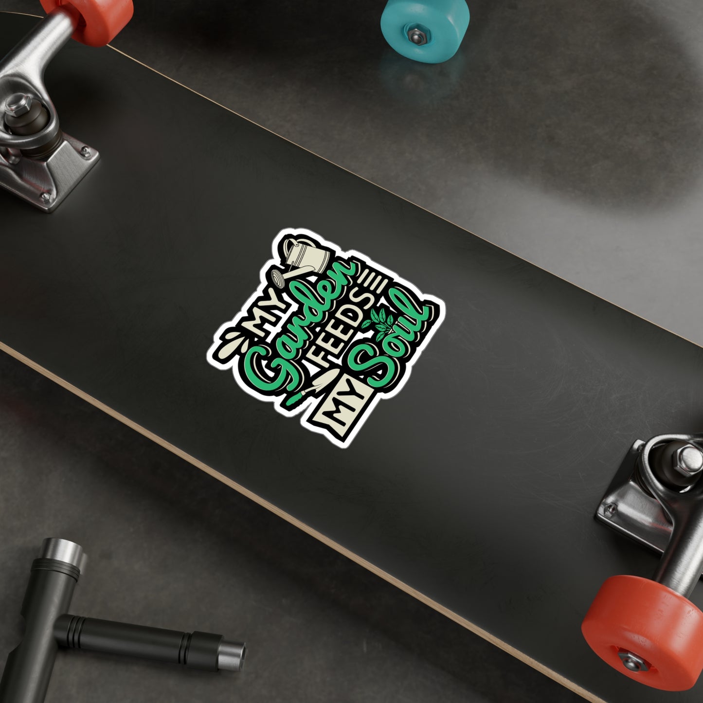 My Garden Feeds My Soul - Gardening Sticker for Laptop Sticker. Water Bottle Sticker, Vinyl Greenhouse Decal - Gardening Gift