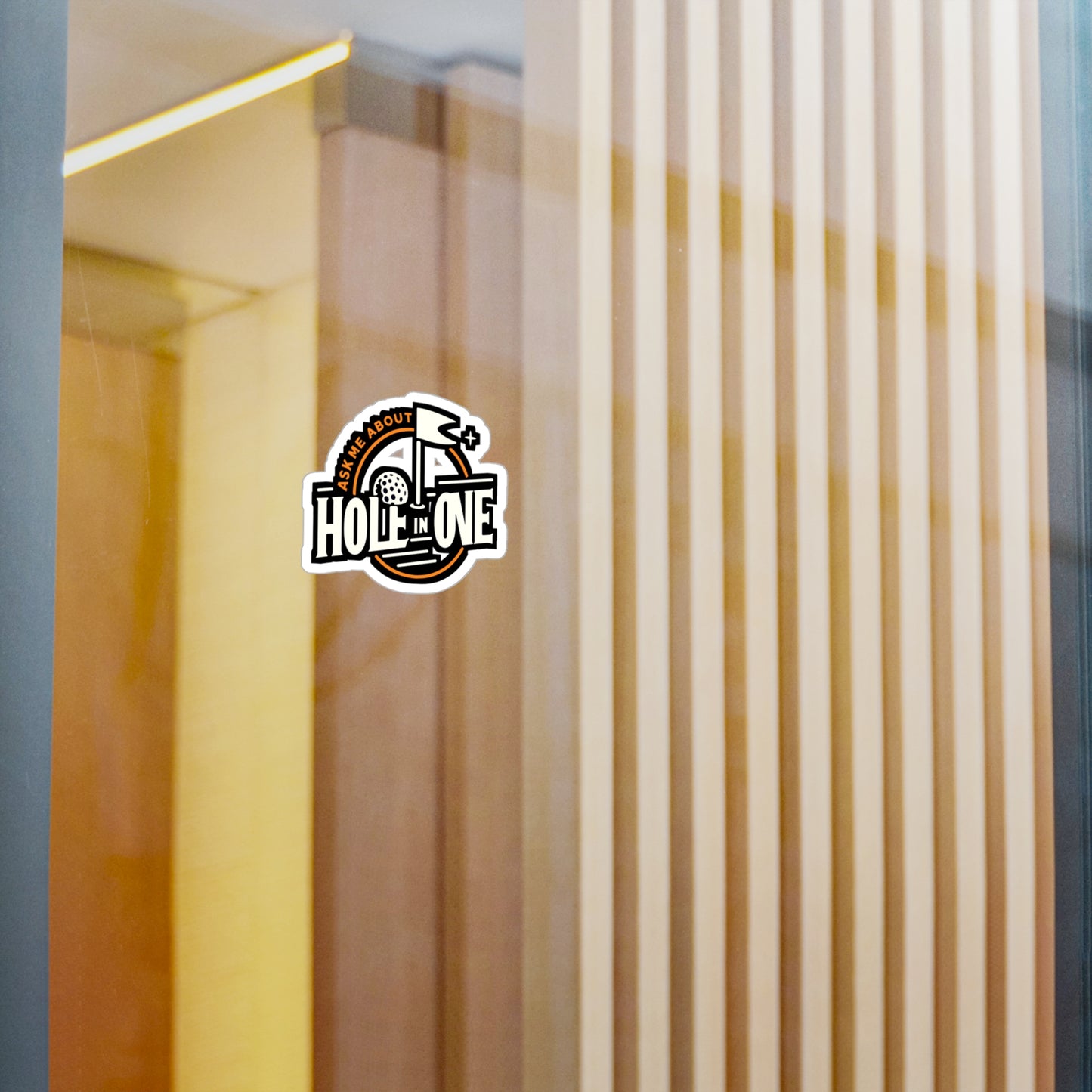 Ask Me About Hole In One - Golf Sticker for Car Window Laptop Sticker. Water Bottle Sticker, Vinyl Golfer Decal, Hole Sticker - Golf Gift