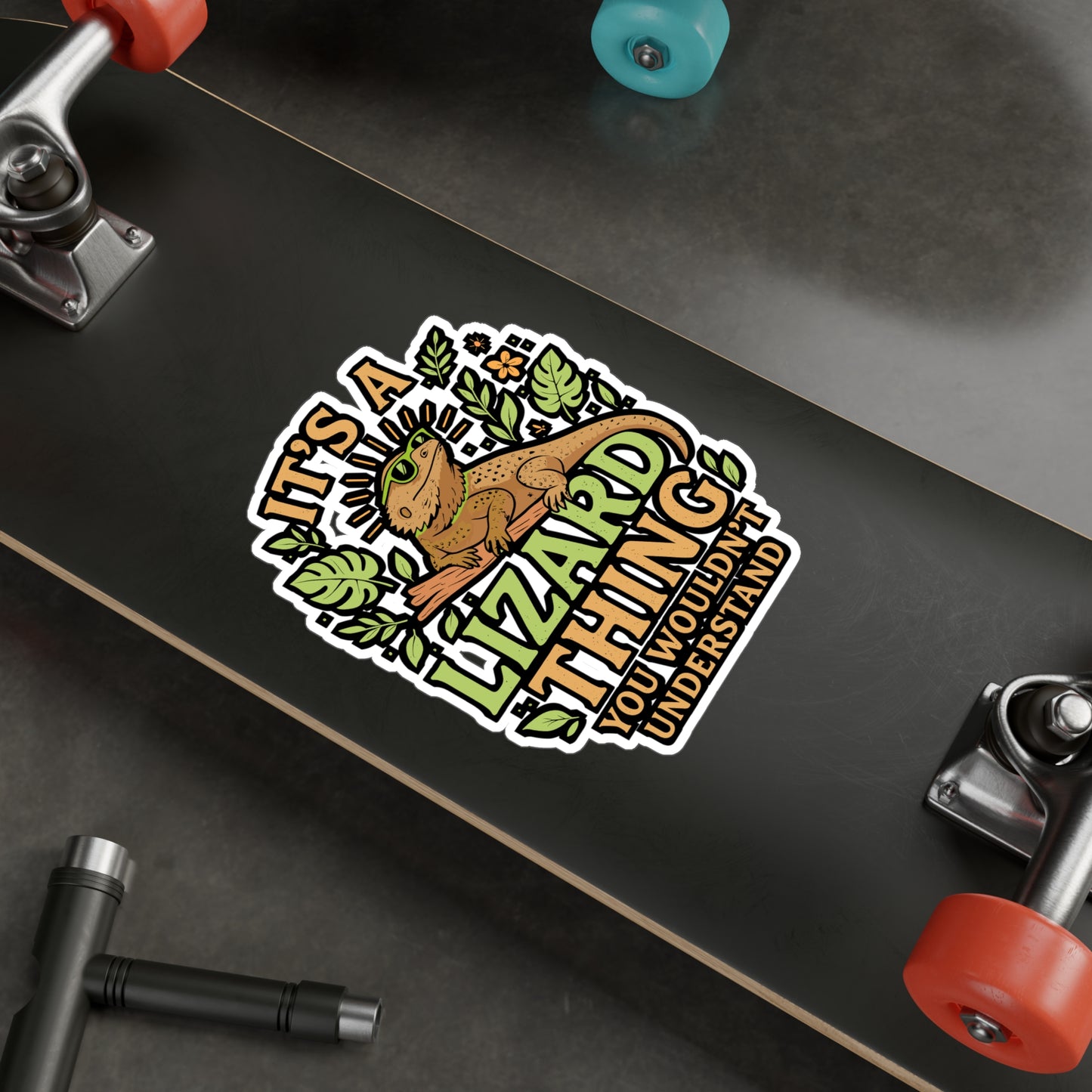 It’s A Lizard Thing You Wouldn’t Understand – Vinyl Sticker for Laptop or Water Bottle | Funny Reptile & Bearded Dragon Gift