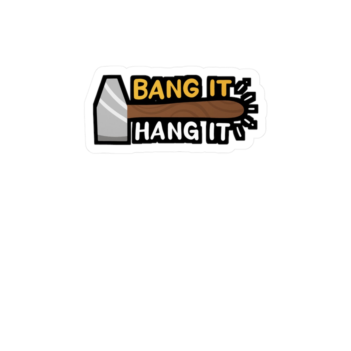 Bang It And Hang It - Sheet-metal-worker Sticker for Laptop Sticker. Water Bottle Sticker, Vinyl Blacksmith Decal - Sheet-metal-worker Gift