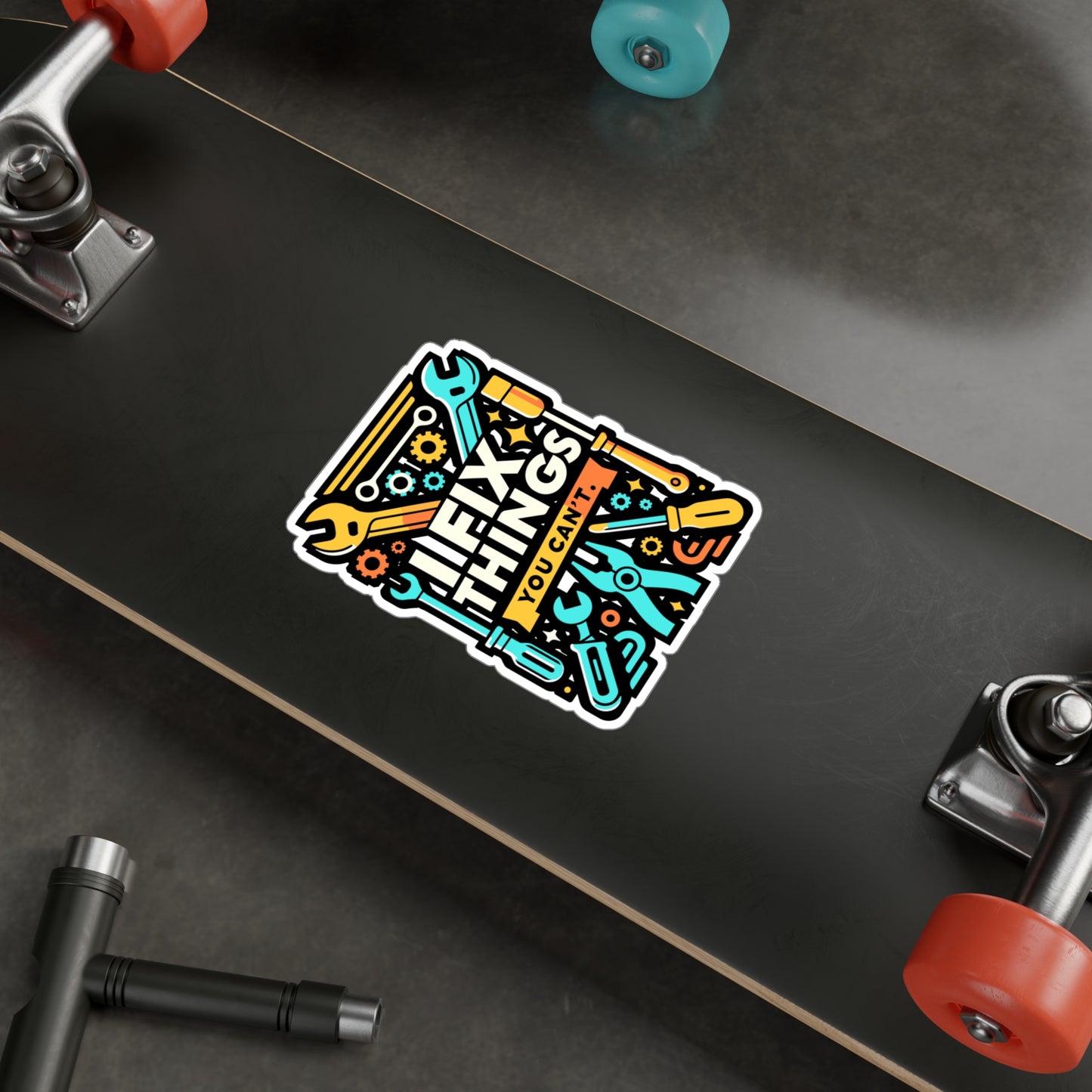 I fix things you can't - Auto-mechanic Sticker for Window Laptop Sticker. Water Bottle Sticker, Vinyl Mechanic Decal - Auto-mechanic Gift