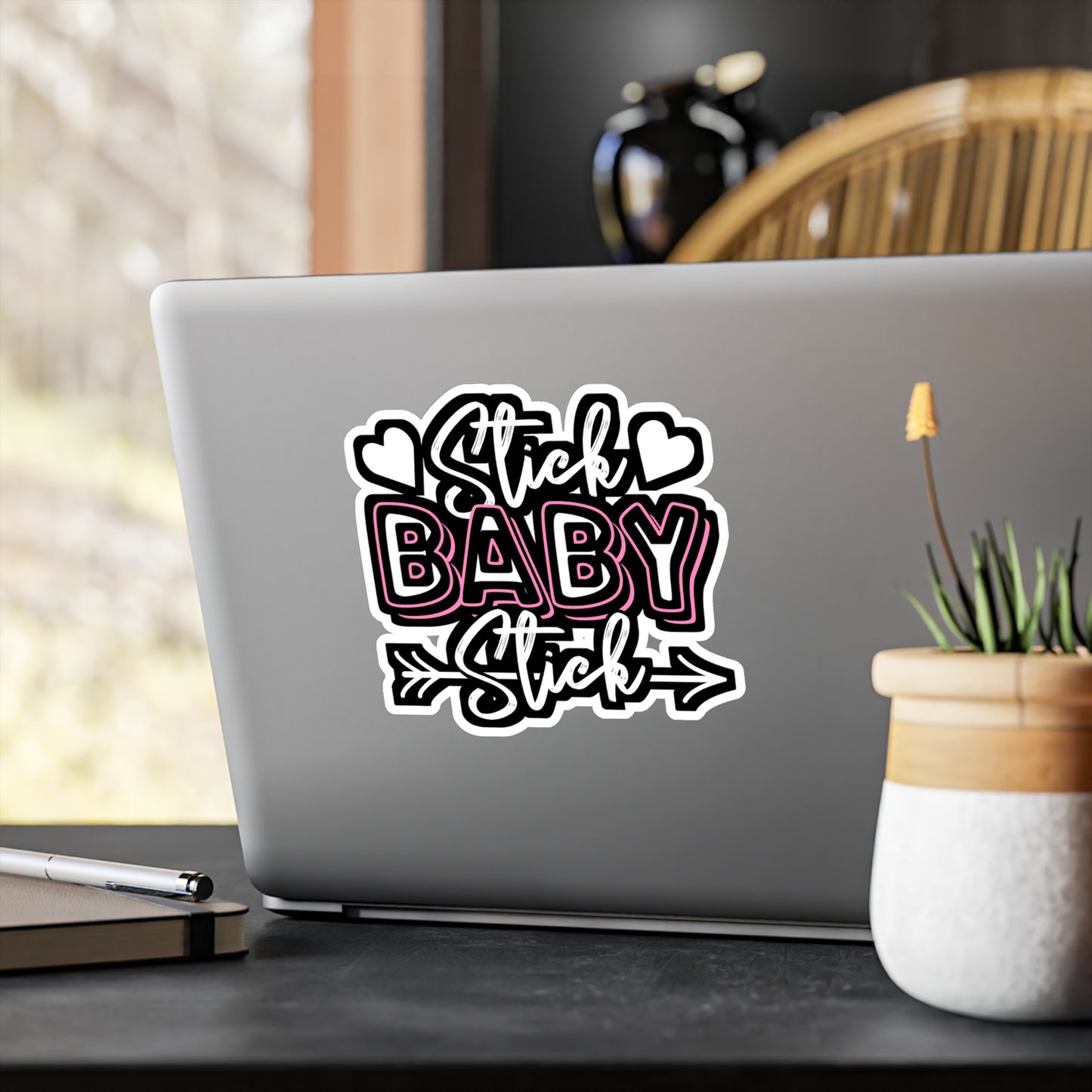 Stick Baby Stick - IVF Sticker for Car Window Laptop Sticker. Water Bottle Sticker, Vinyl Conceive Decal, Embryo Sticker - IVF Gift