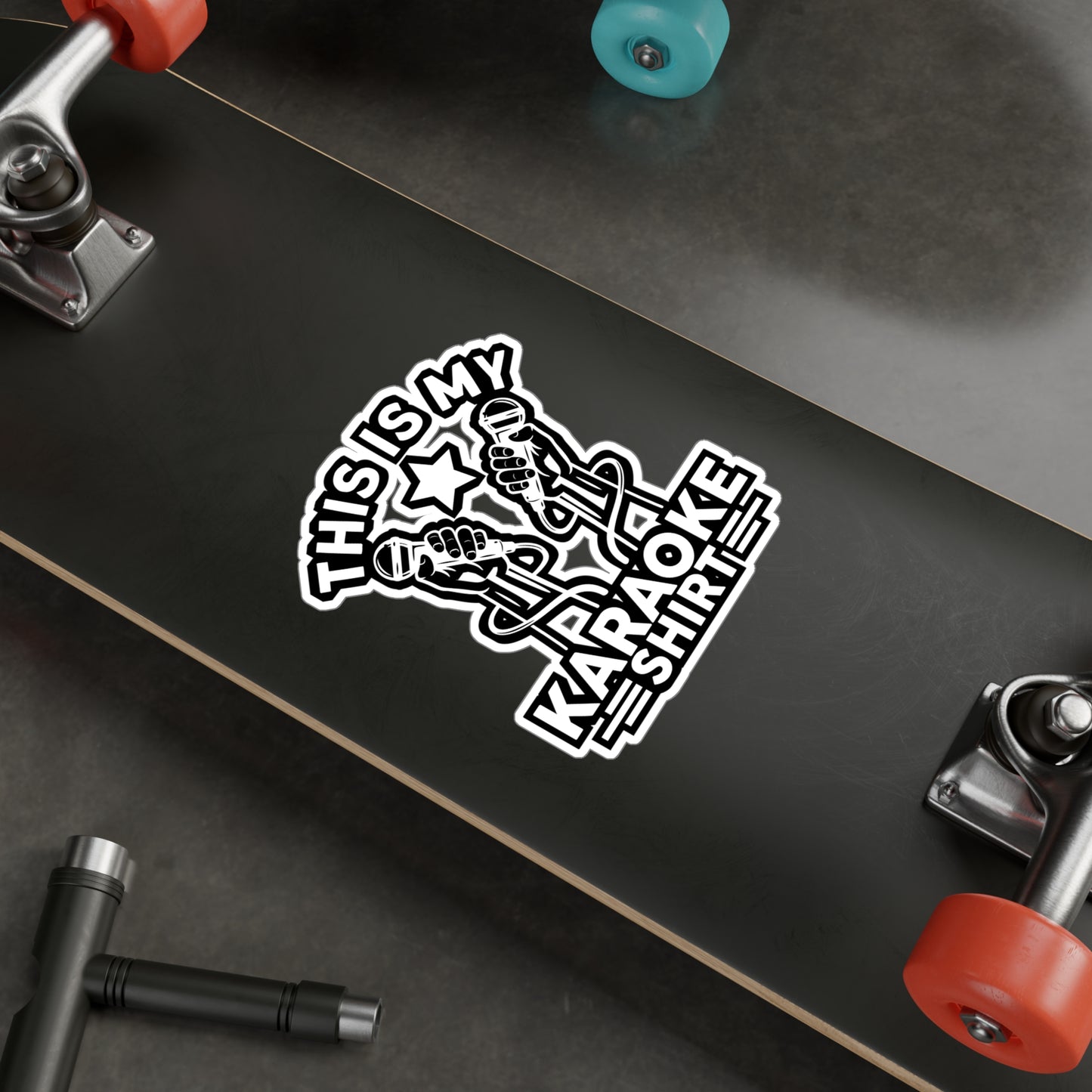 Paraoke Party Singing - Karaoke Sticker for Laptop Sticker. Water Bottle Sticker, Vinyl Karaoke party Decal - Karaoke Gift