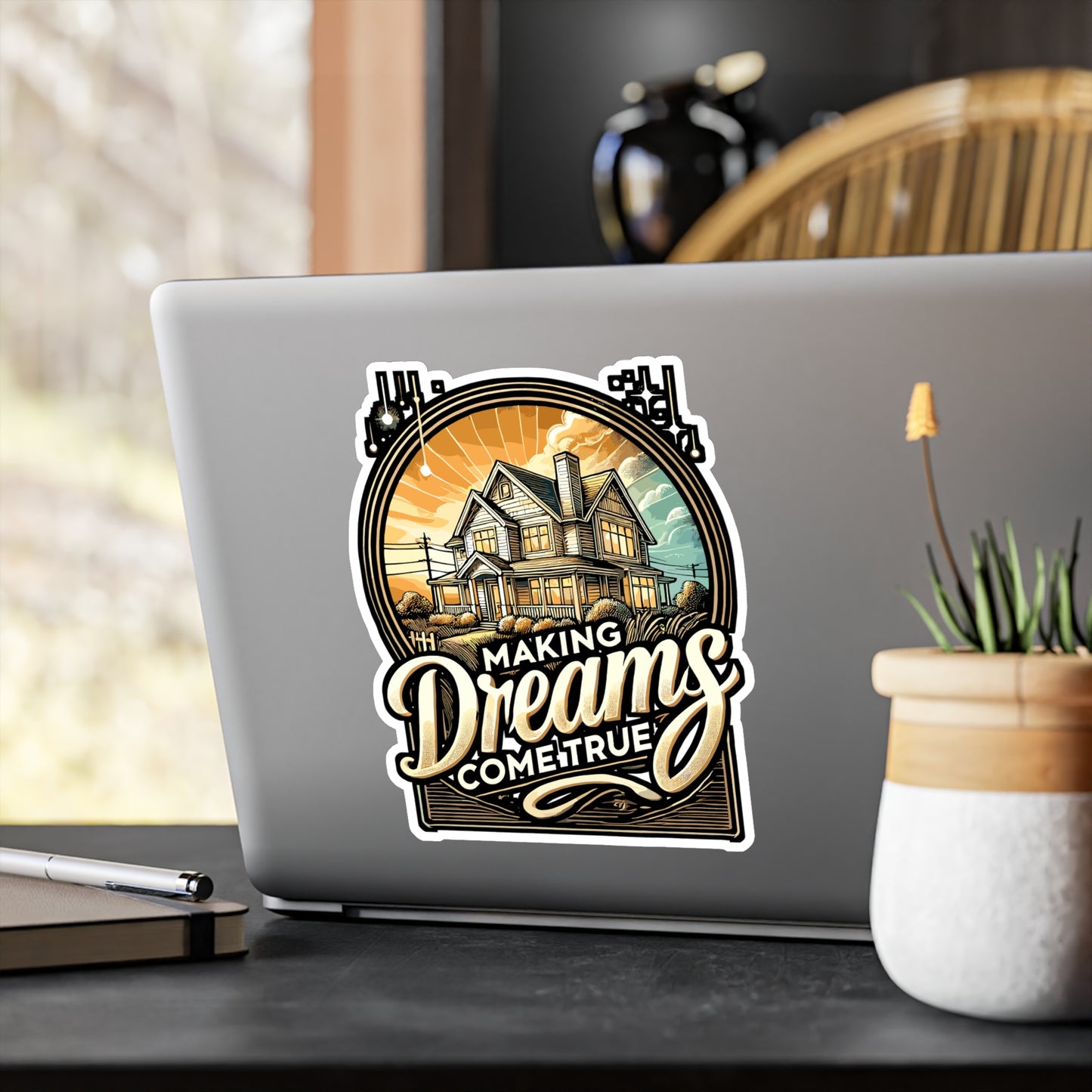 Making Dreams Come True – Travel Agent Sticker | Vinyl Decal for Laptop, Water Bottle, or Planner – Travel Advisor Gift