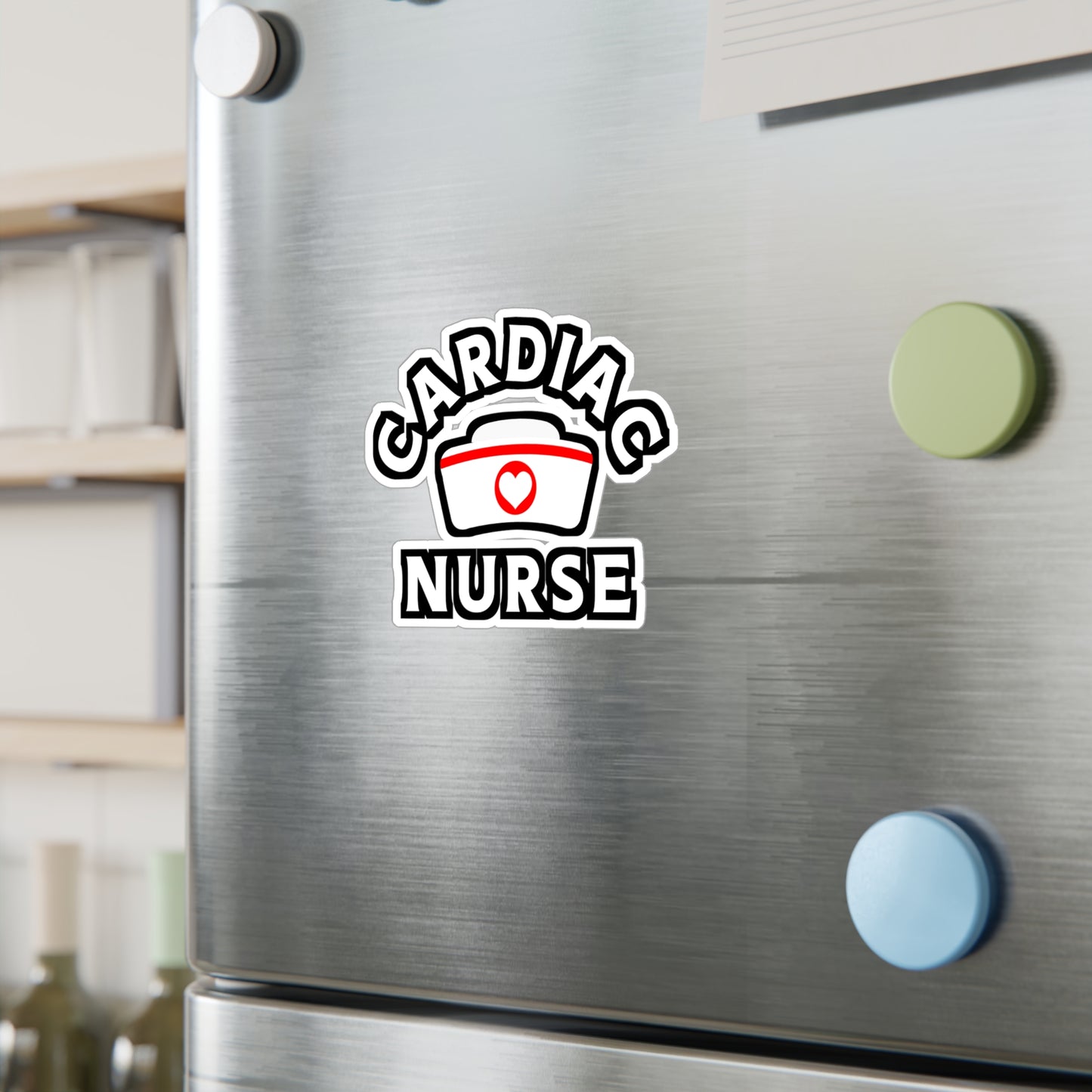 Cardiac Nurse Vinyl Decal for Car Window, Laptop, Water Bottle | Heart Sticker | Perfect Gift for Cardiac Nurse