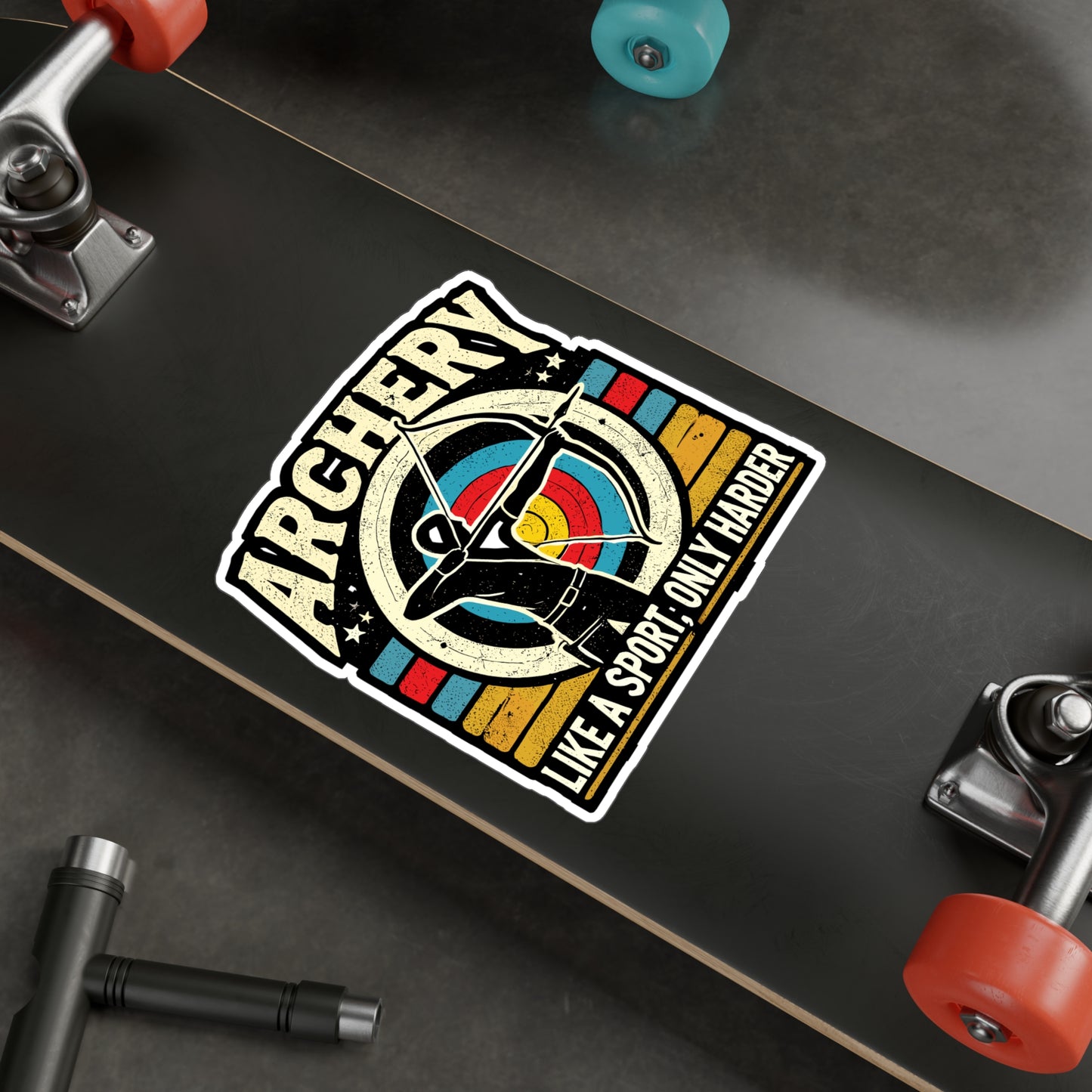 Archery Like A Sport Only Harder - Archery Sticker for Laptop Sticker. Water Bottle Sticker, Vinyl Archer Decal - Archery Gift