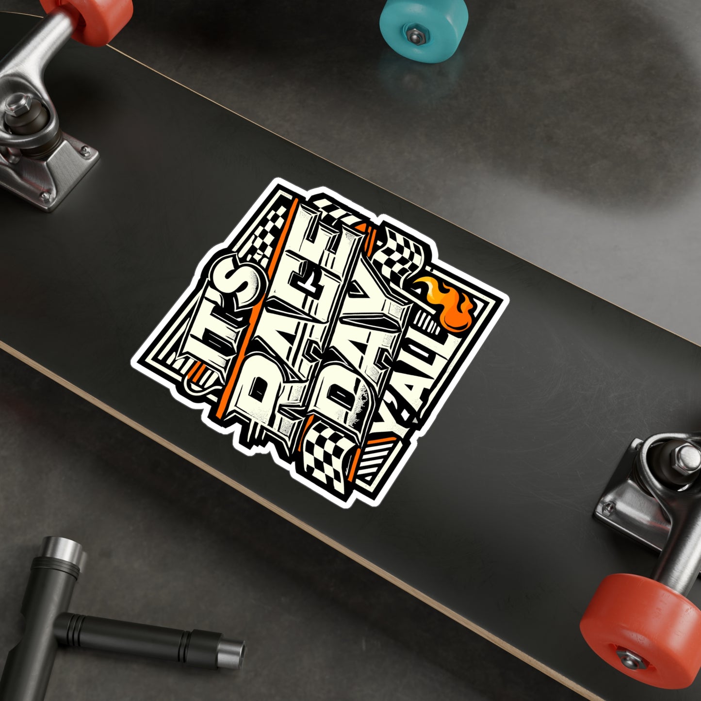 It's Race Day Y'all - Car racing Sticker for Laptop Sticker. Water Bottle Sticker, Vinyl Mechanic Decal - Car racing Gift