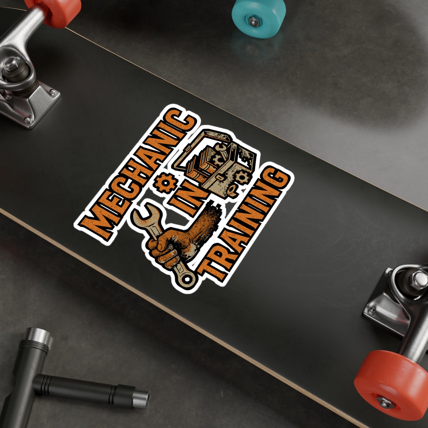 Mechanic in Training – Sticker for Laptop, Water Bottle & Automotive Enthusiast Gifts