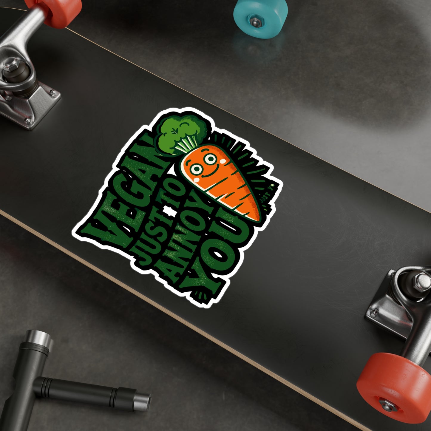 Vegan Just To Annoy You - Vegan Sticker for Laptop Sticker. Water Bottle Sticker, Vinyl Plant-based Decal - Vegan Gift