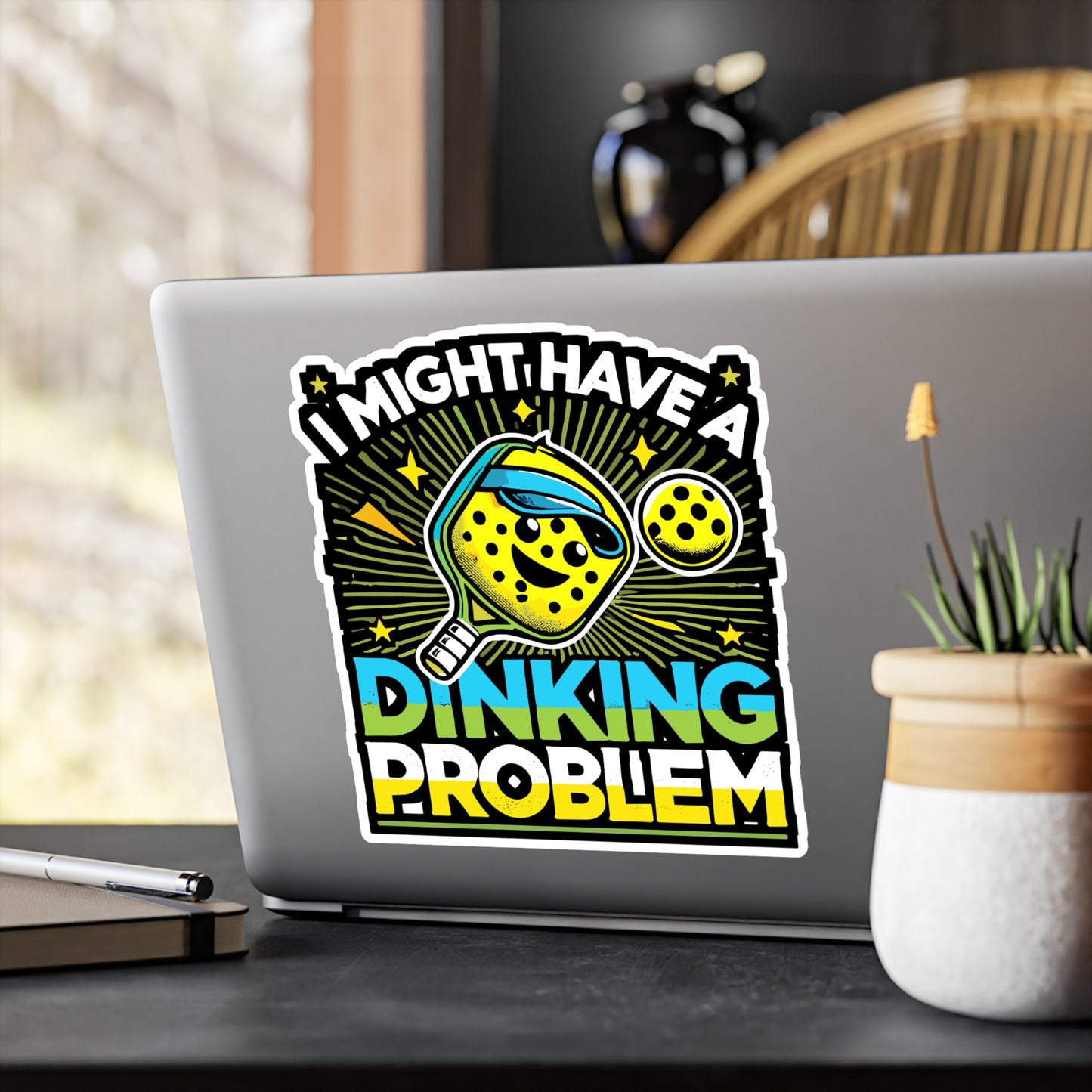 I Might Have A Dinking Problem - Pickleball Sticker for Laptop Sticker. Water Bottle Sticker, Vinyl Dink Decal - Pickleball Gift