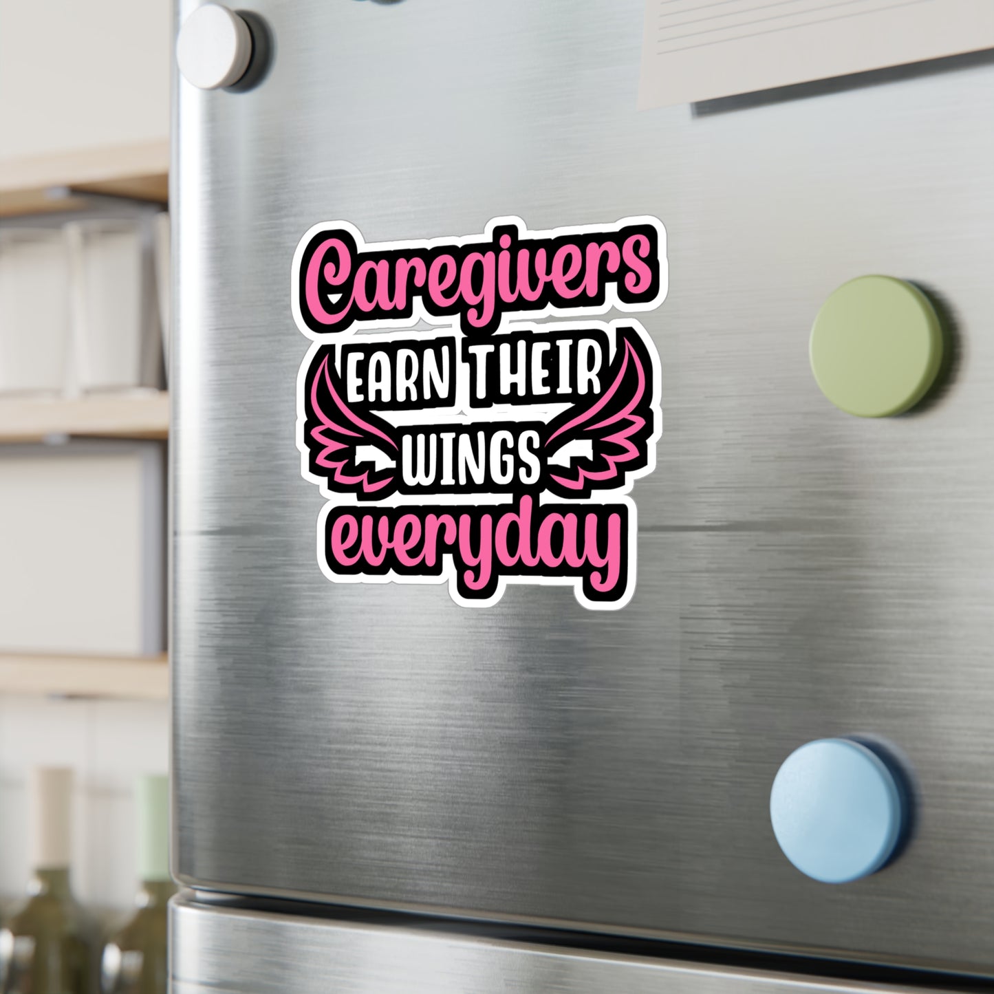 Caregivers Earn Their Wings Everyday | Nurse Sticker | Caregiver Decals | Nursing-student Car Sticker | Nurse Gift | Caregiver Gift