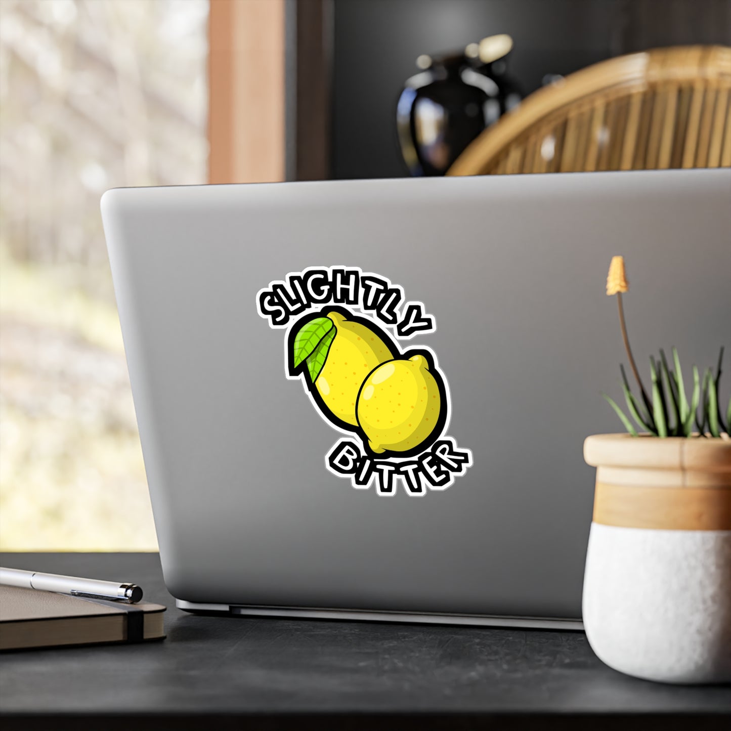 Slightly Bitter | Lemonade Sticker | Lemon Decals | Squeazy Laptop Sticker | Lemonade Gift | Lemon Gift