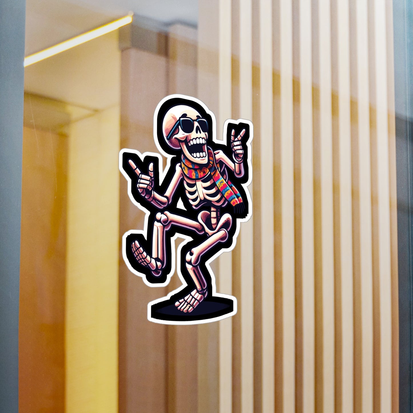 Dancing Skeleton - Skeleton Sticker for Car Window Laptop Sticker. Water Bottle Sticker, Vinyl Dancing Decal, Bones Sticker - Skeleton Gift